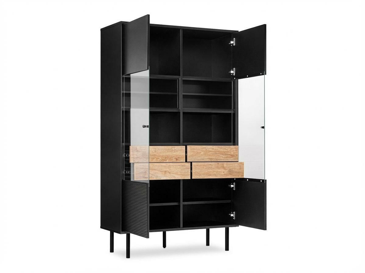 Könyvespolc Corevaru 120 (Fekete)