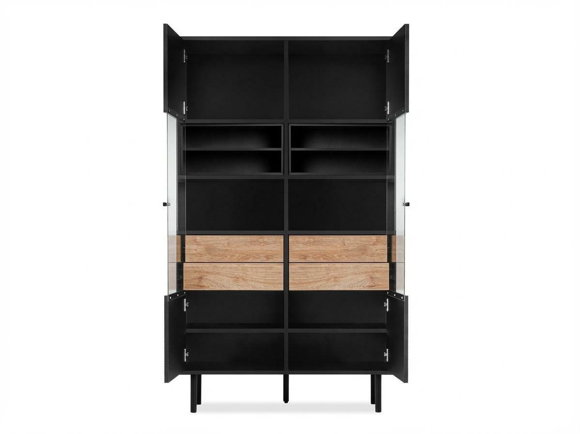 Könyvespolc Corevaru 120 (Fekete)