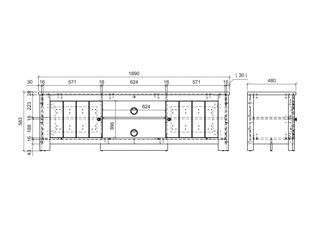 TV-állvány Mirtalo 107