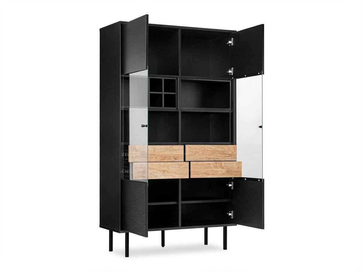 Könyvespolc Corevaru 121 (Fekete)