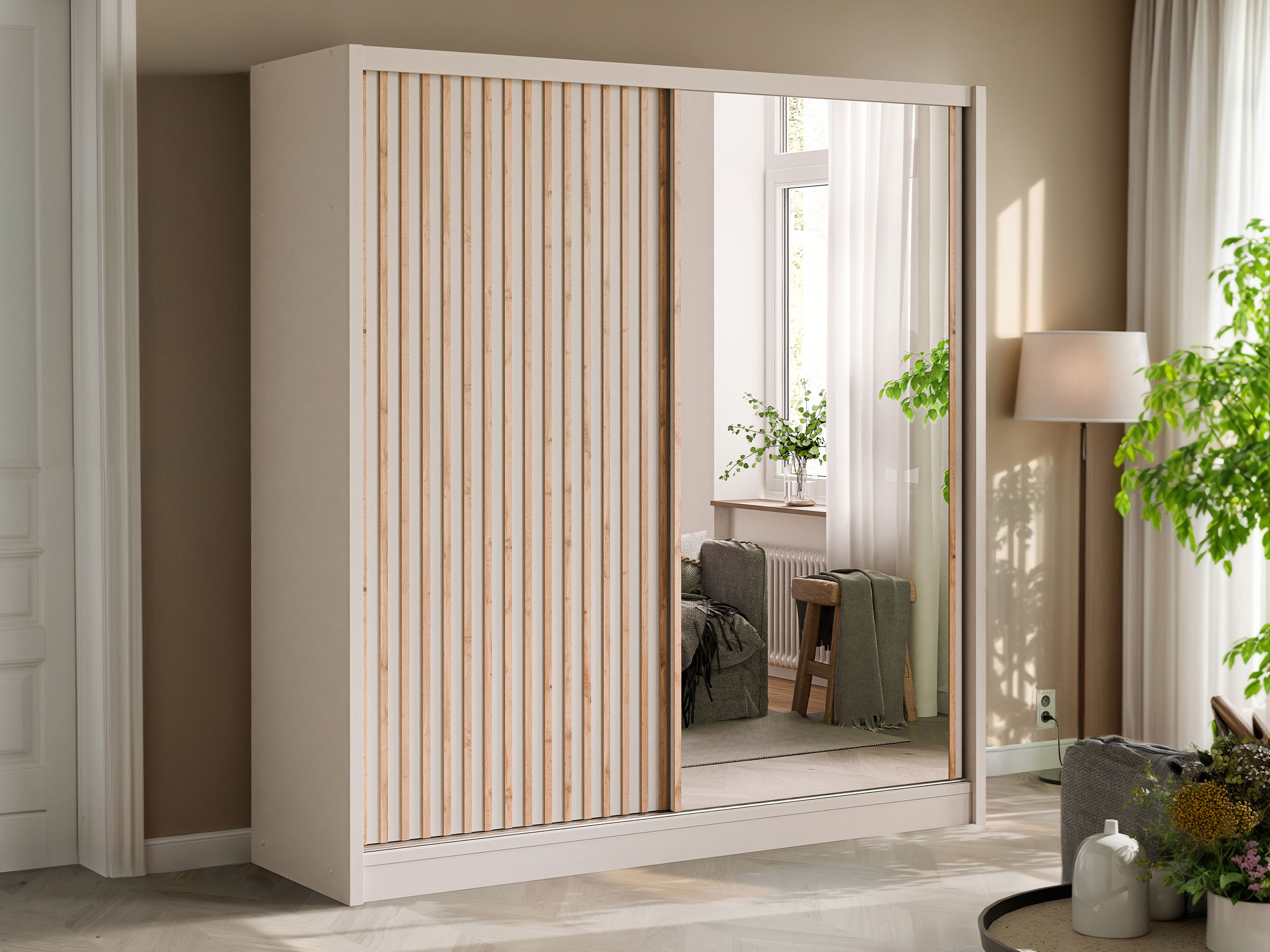 Gardróbszekrény Gemes (Kasmír + Wotan tölgy)