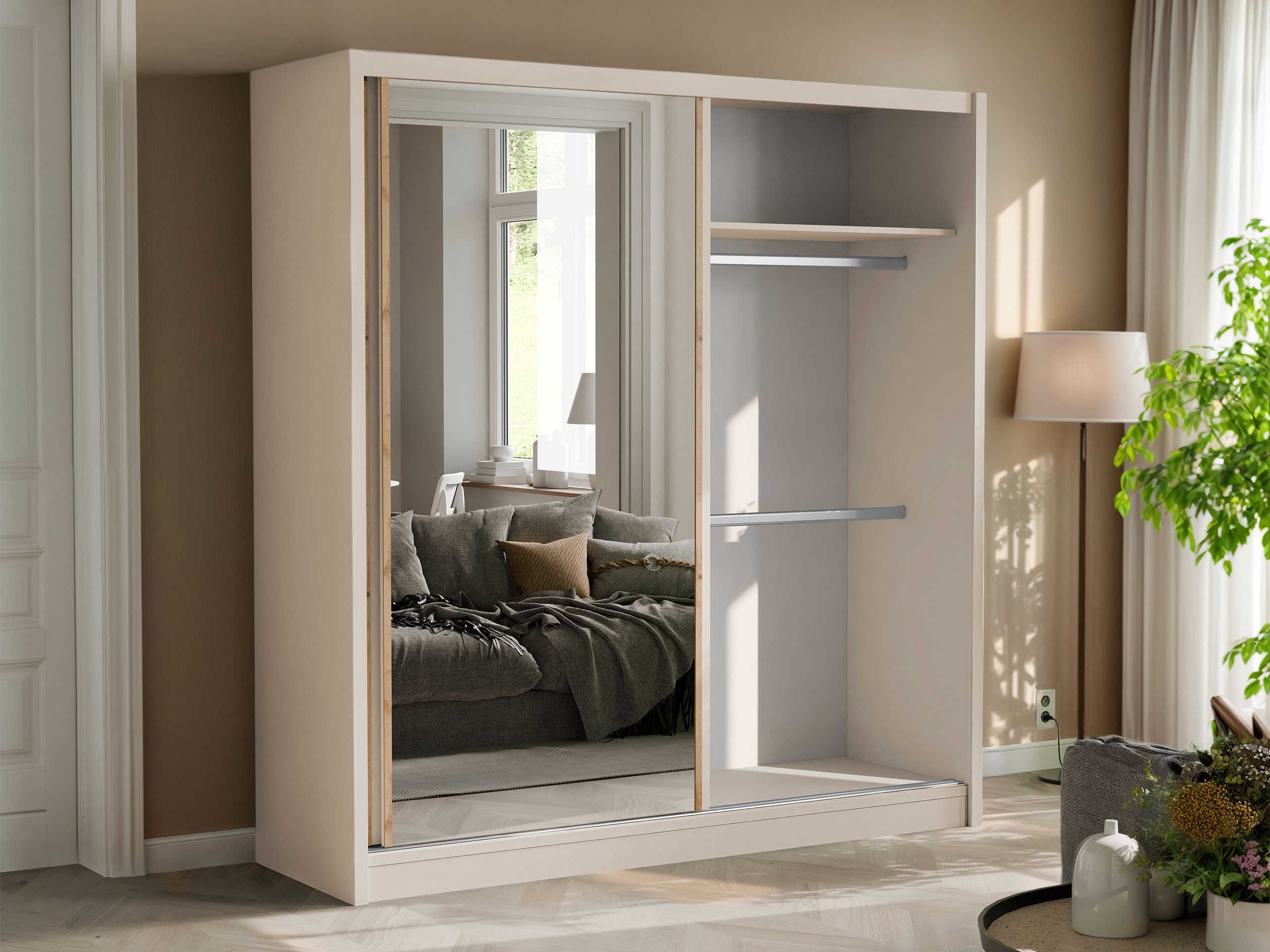 Gardróbszekrény Gemes (Kasmír + Wotan tölgy)