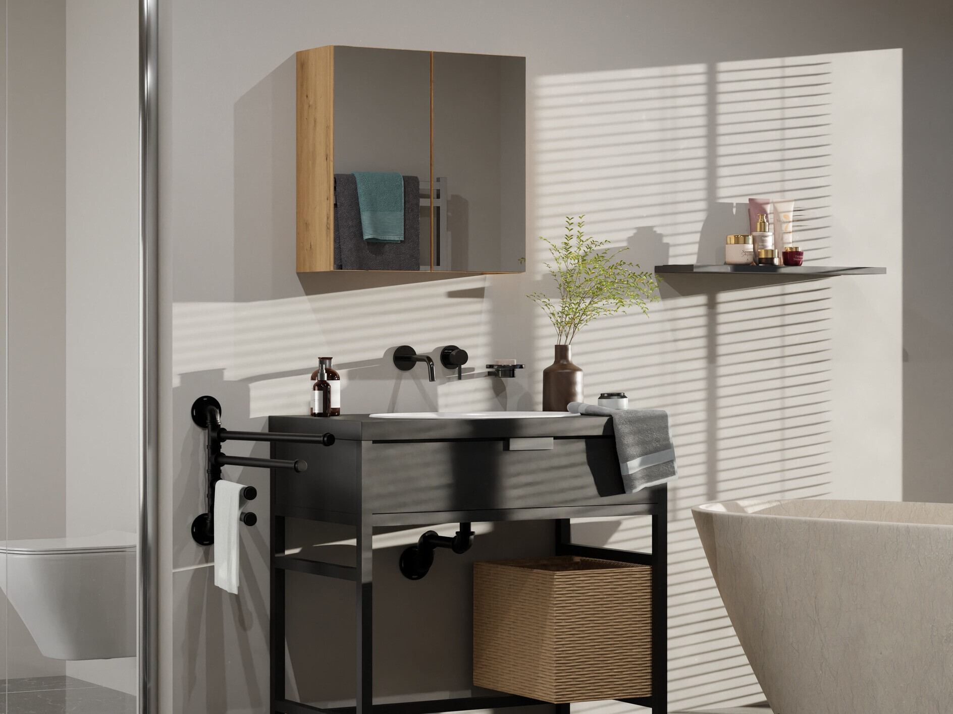 Fürdőszoba tükörszekrény SH11016