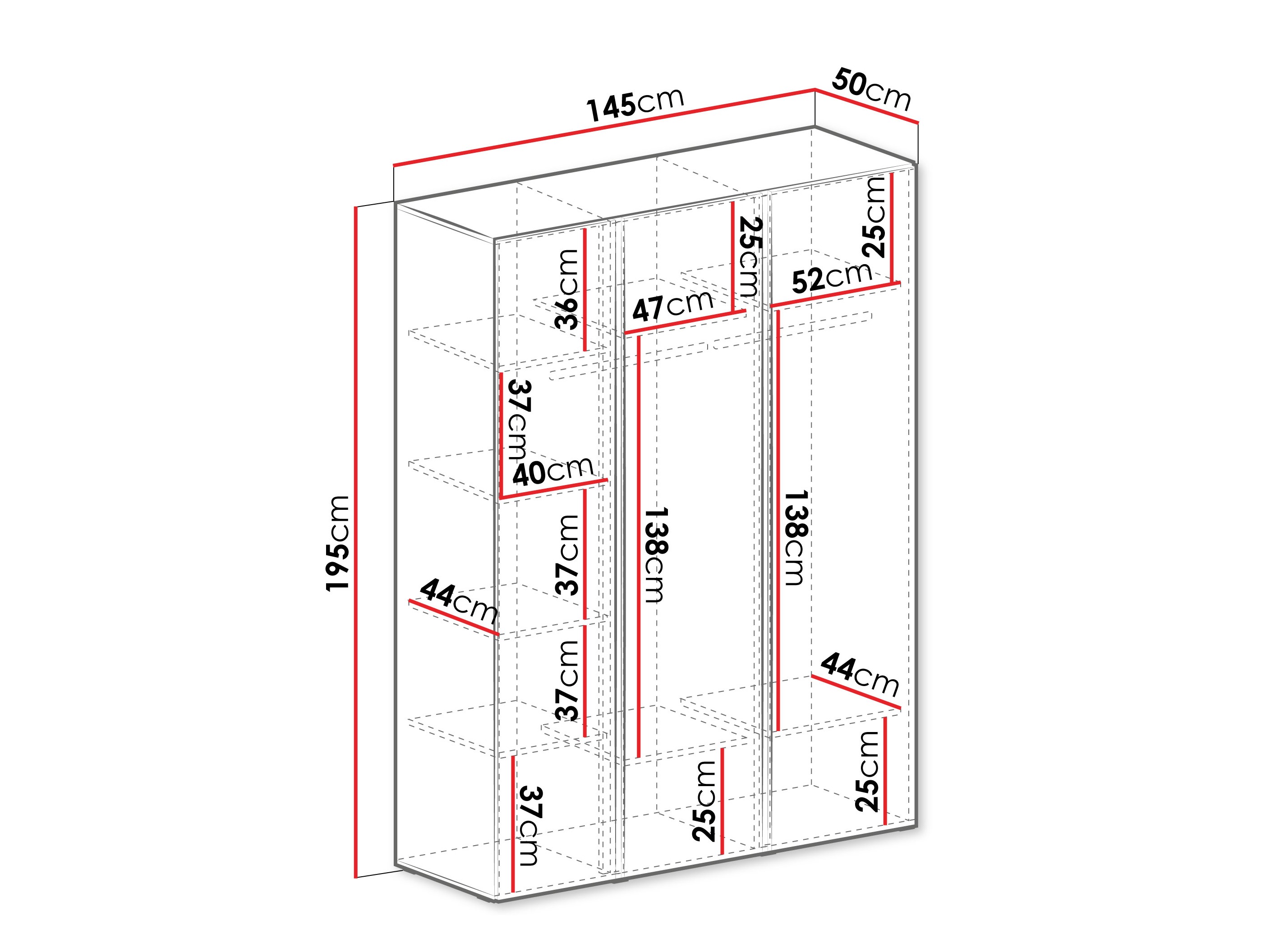 Gardróbszekrény Fiosono 100 (Bézs + Világos tölgy)