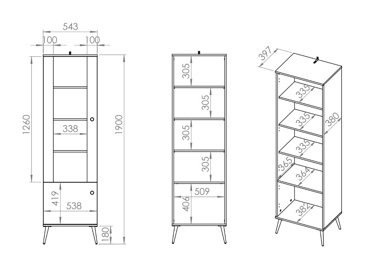 Könyvespolc SH11006 sérült csomagolással