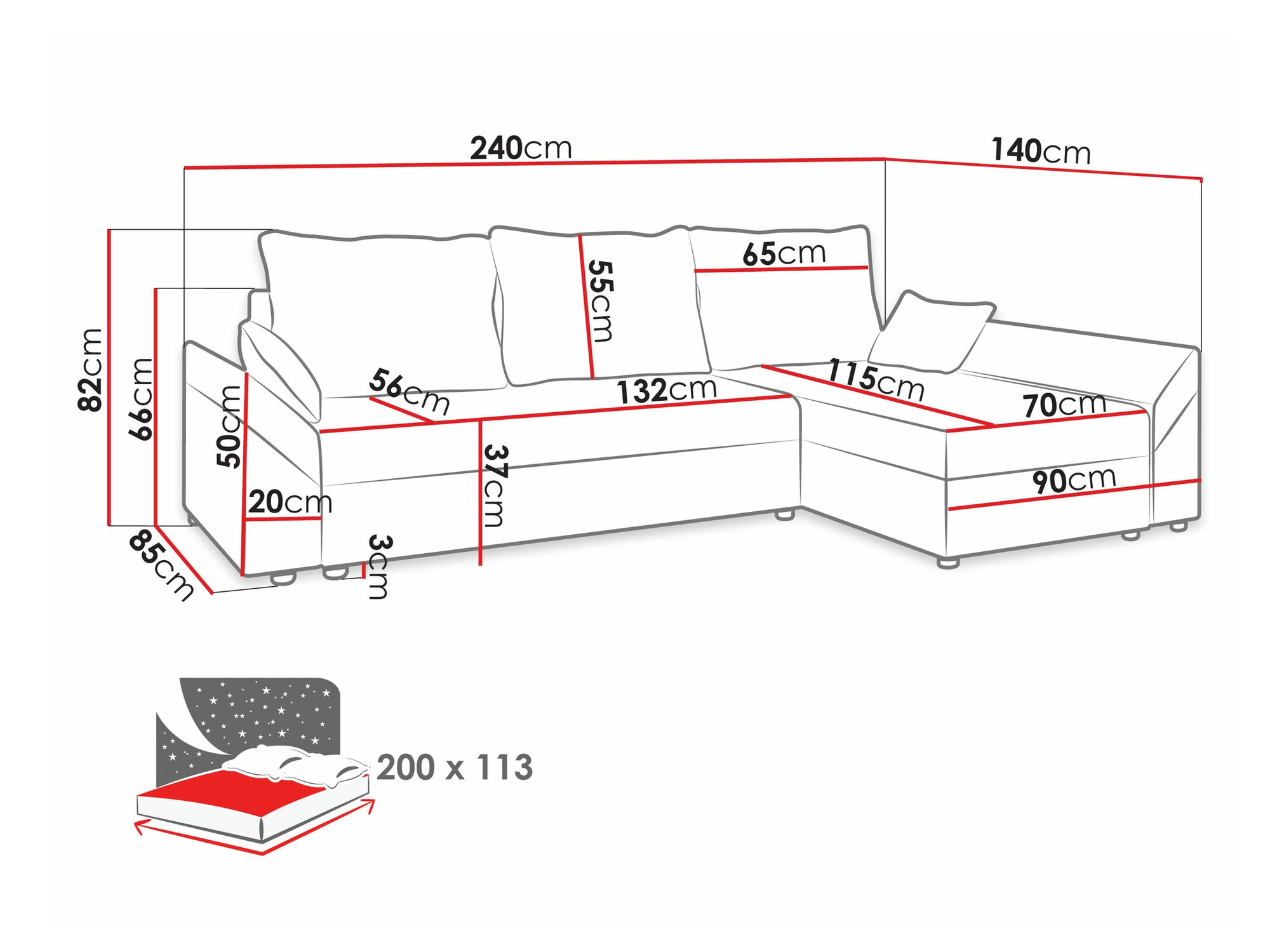 Sarokkanapé SH11027 sérült csomagolással
