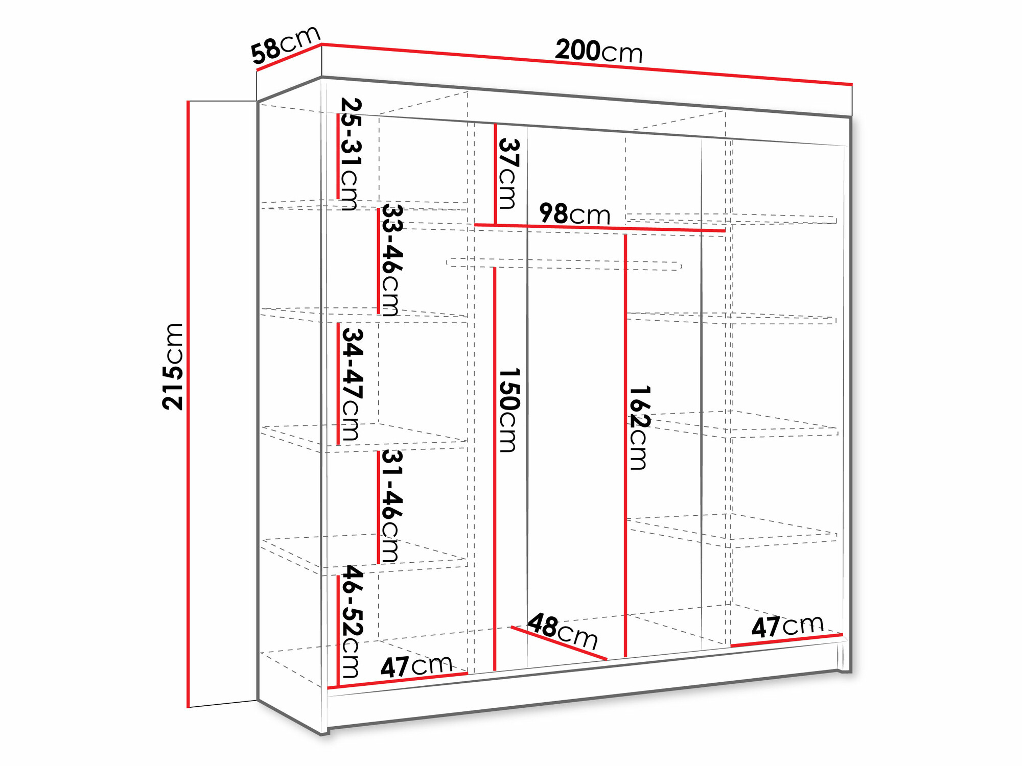 Gardróbszekrény SH11030 kisebb sérüléssel