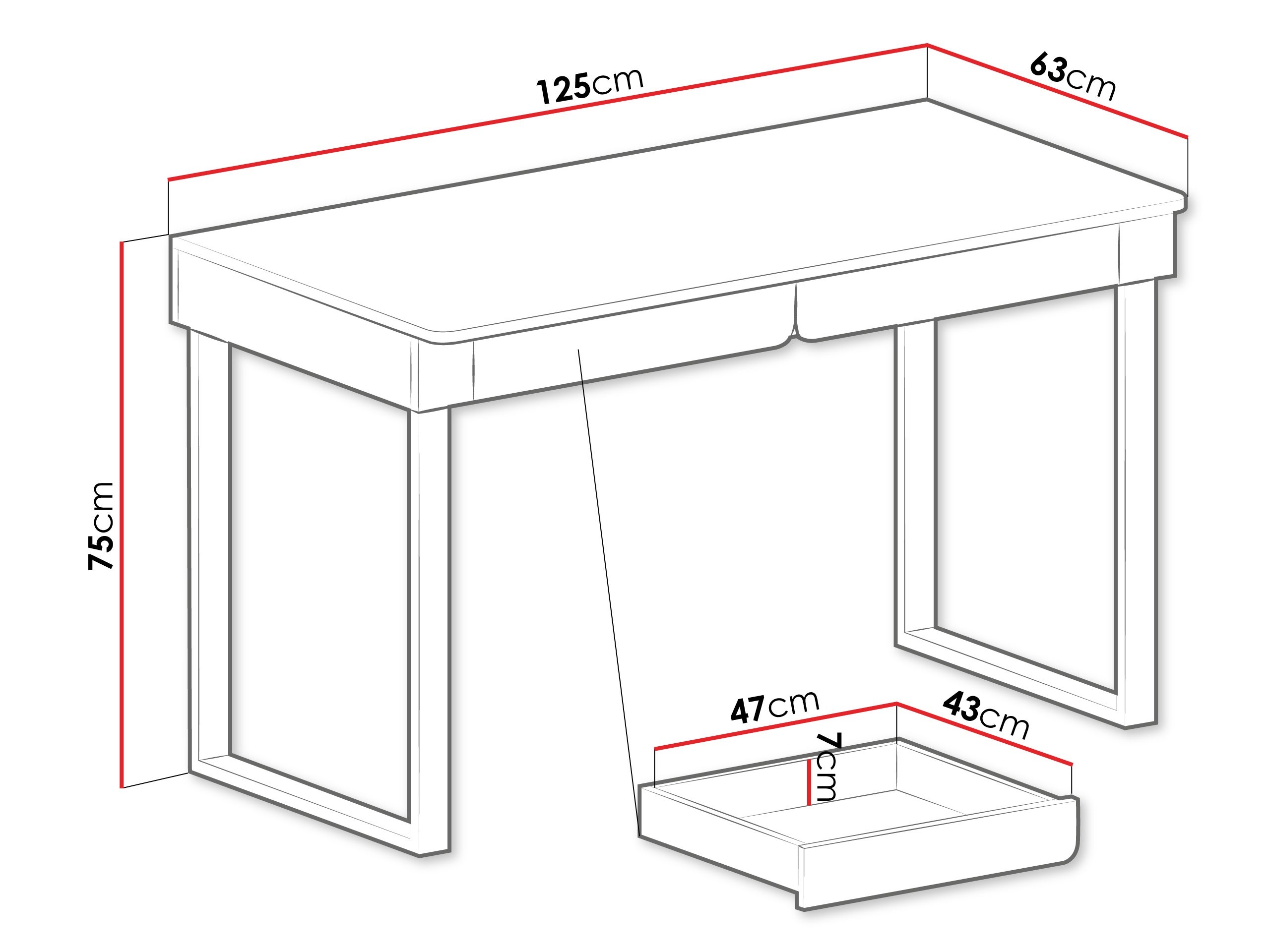 Íróasztal Fiosono 109 (Poros zöld + Tölgy)