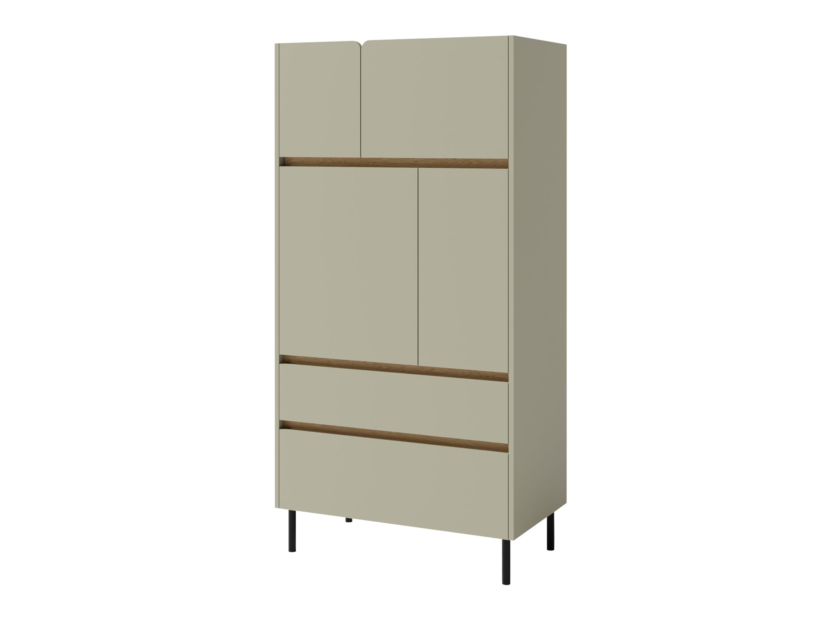 Könyvespolc Fiosono 104 (Eukaliptusz + Tölgy)