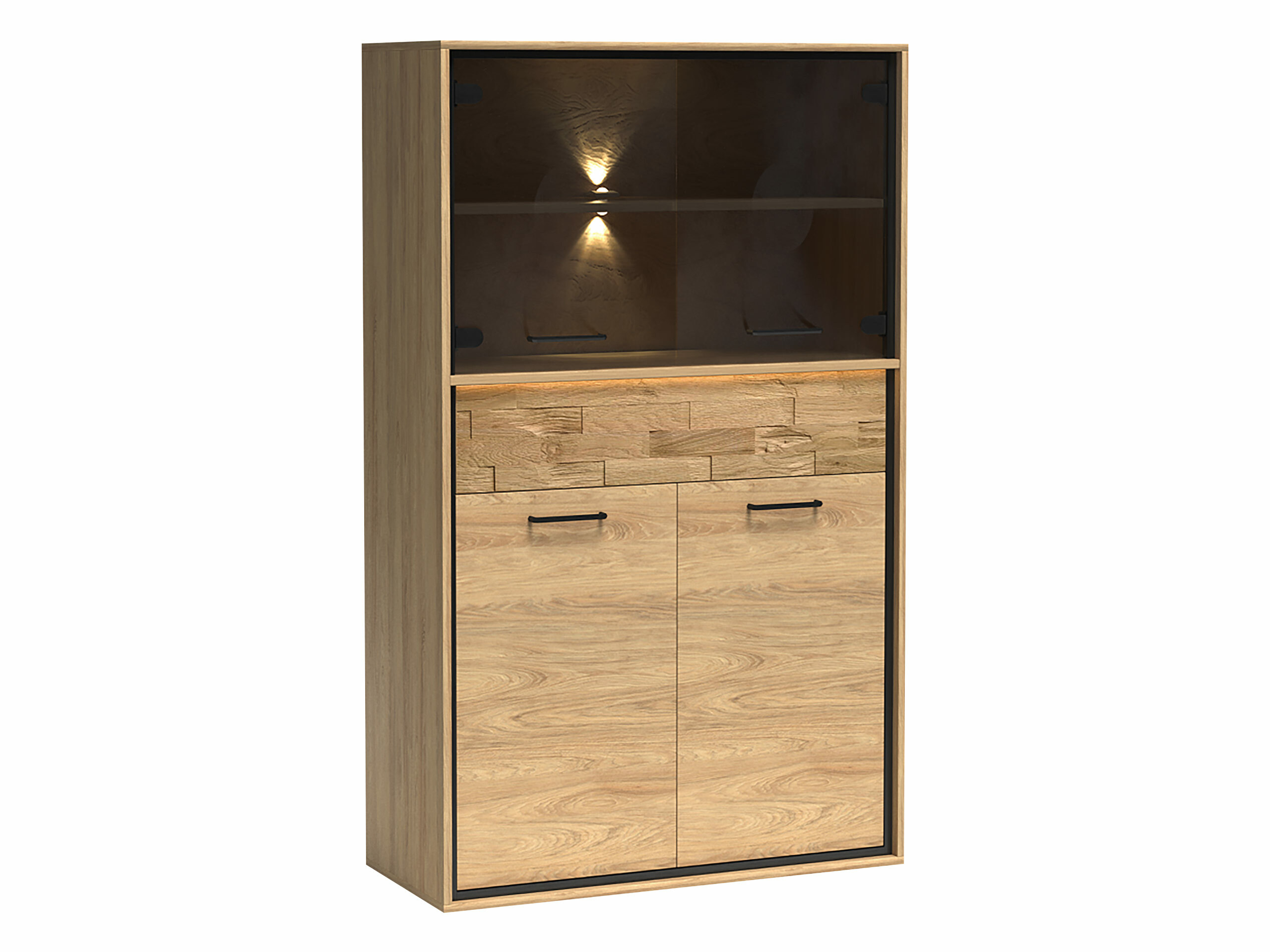 Könyvespolc Etrmoni 107 (Világos fa + Tölgy)