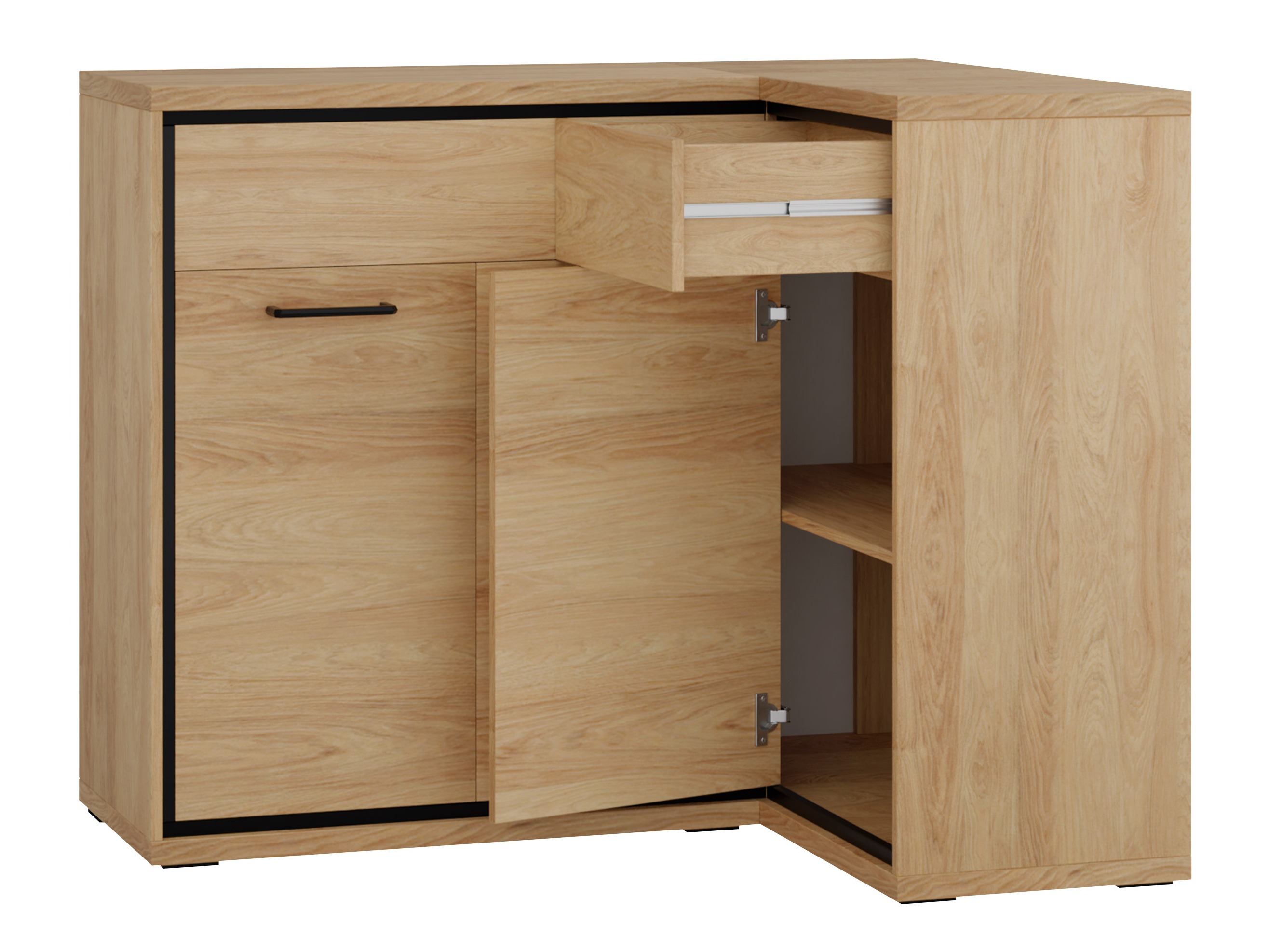 Sarok komód Etrmoni 106 (Világos fa)