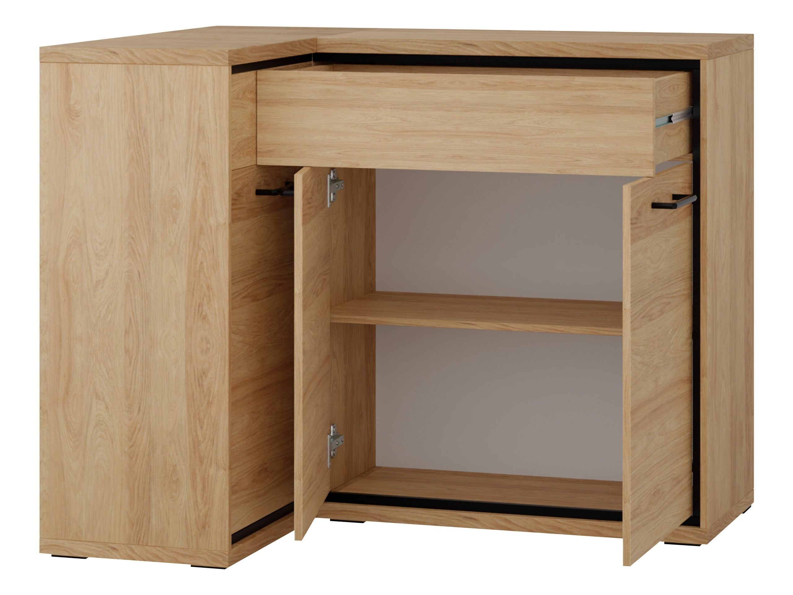 Sarok komód Etrmoni 121 (Világos fa)