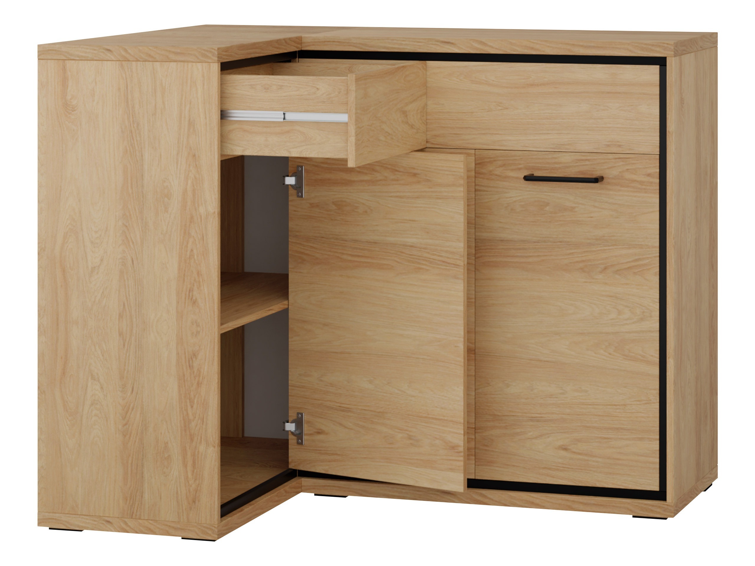 Sarok komód Etrmoni 121 (Világos fa)