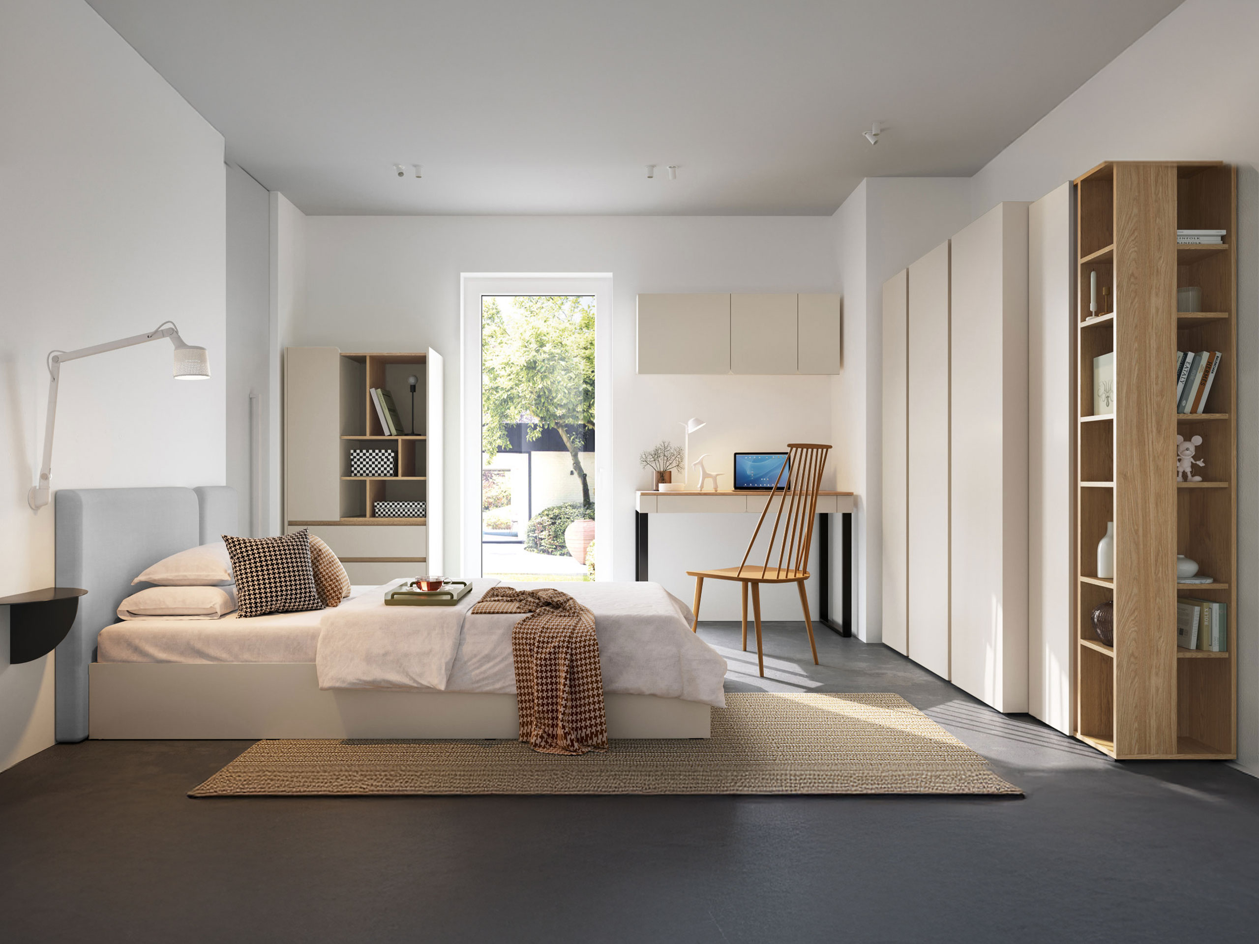 Bútorkészlet Fiosono 114 (Bézs + Tölgy)