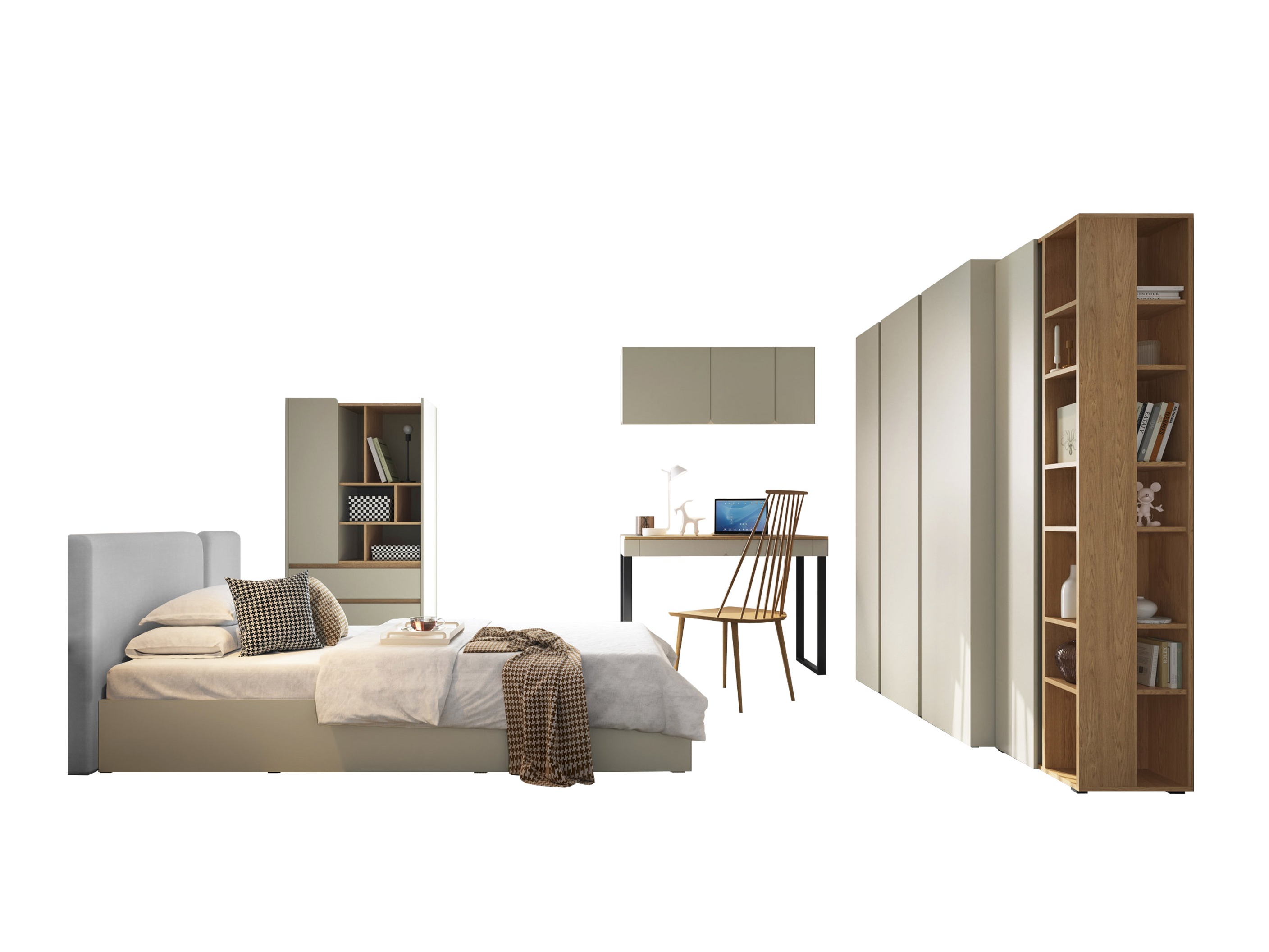 Bútorkészlet Fiosono 114 (Poros zöld + Tölgy)