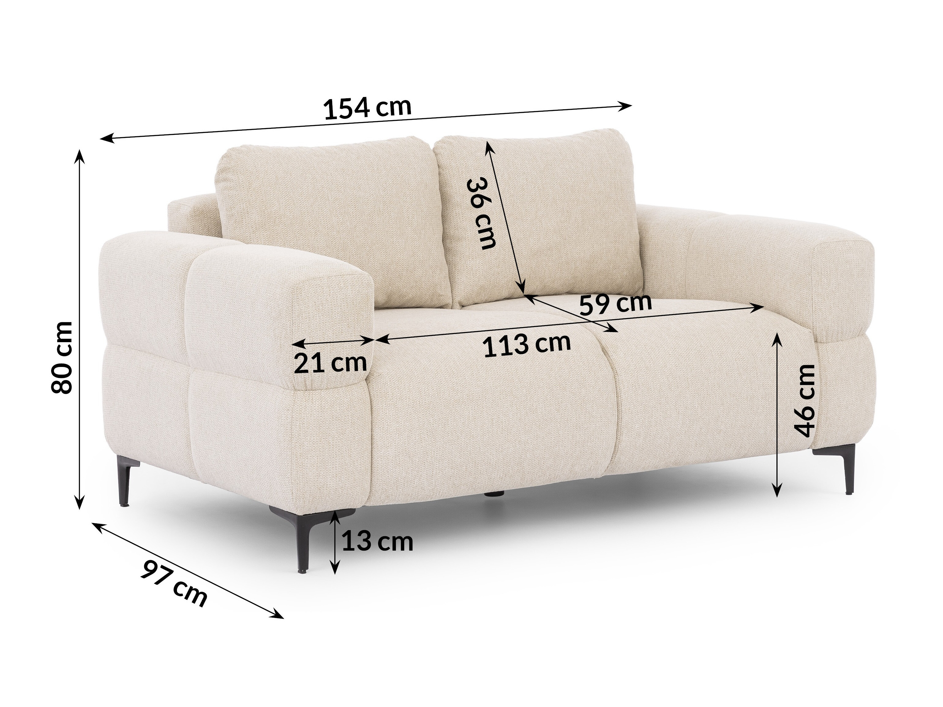 Kanapé Rocklin 137 (Aragon 03)