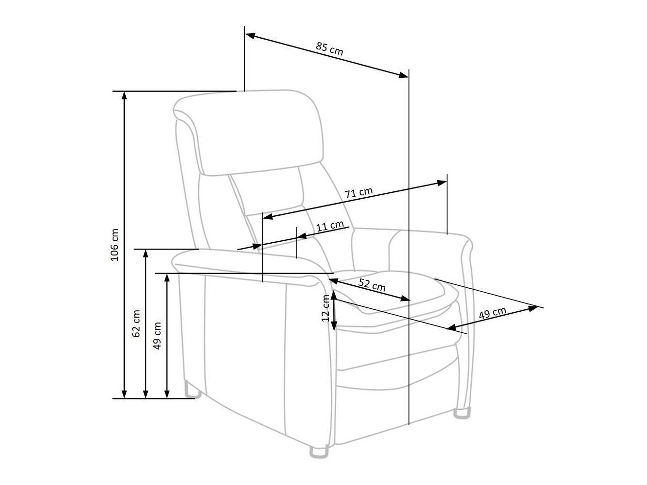 Relax fotelágy SH11088