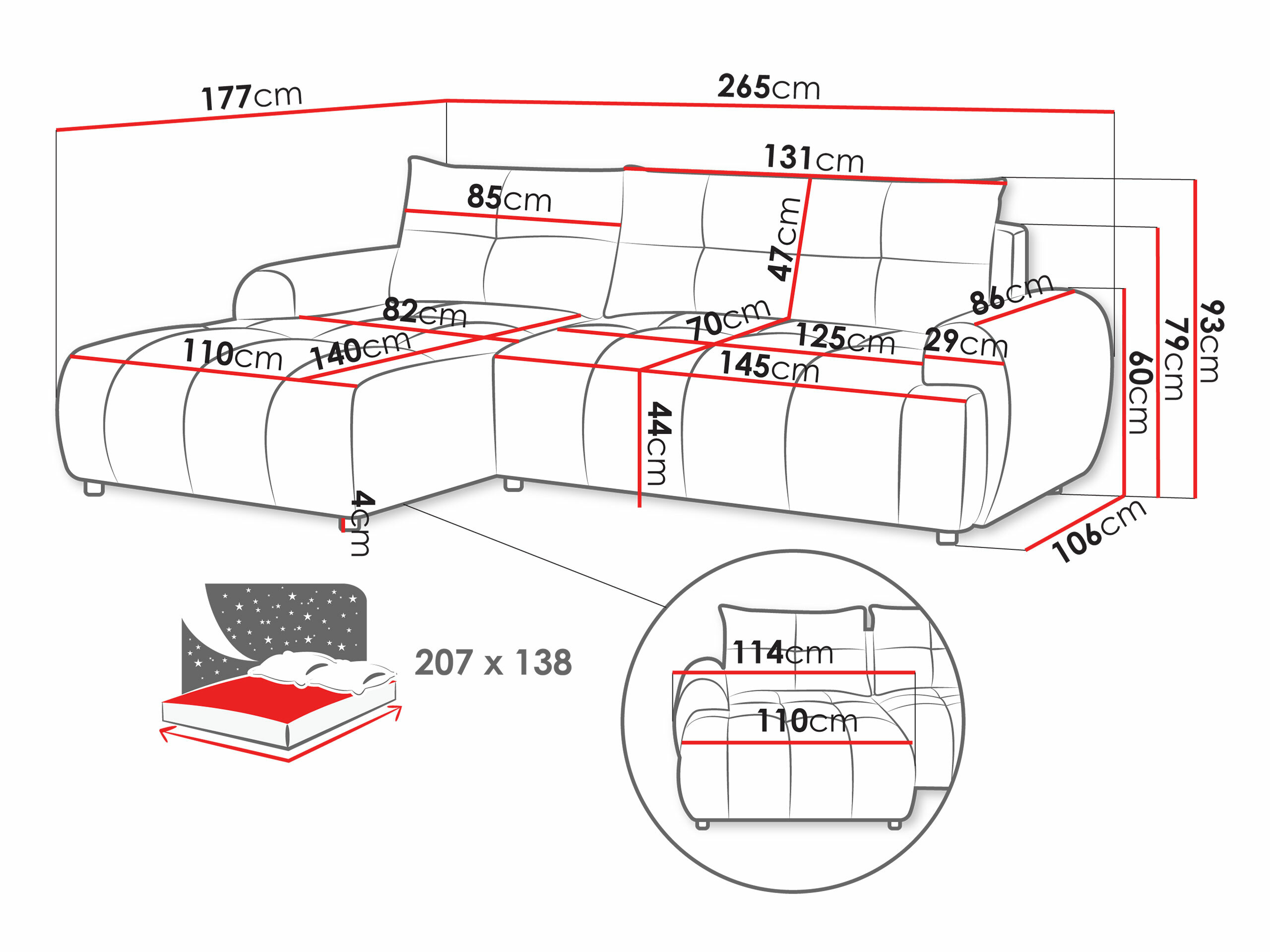 Sarokkanapé SH11085 sérült csomagolással