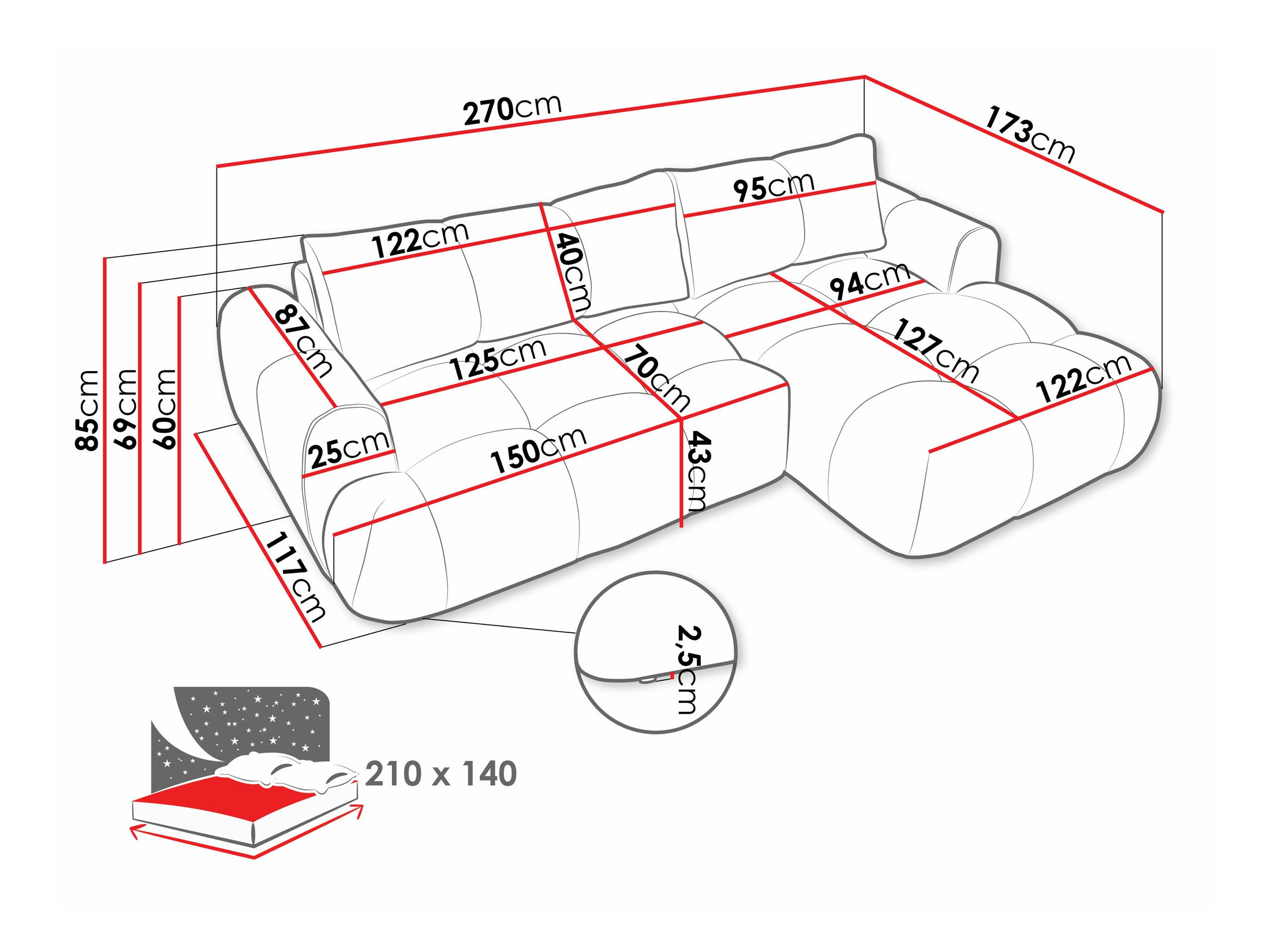 Sarokkanapé SH11122