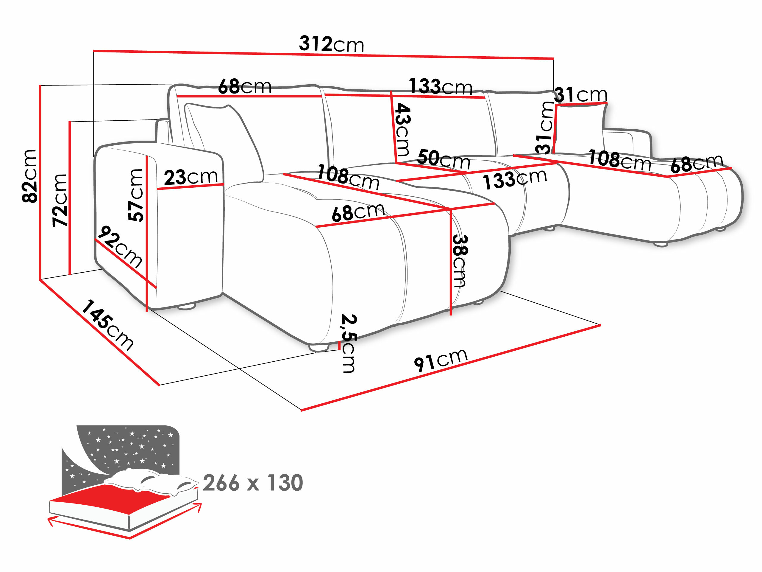 Sarokkanapé SH11132