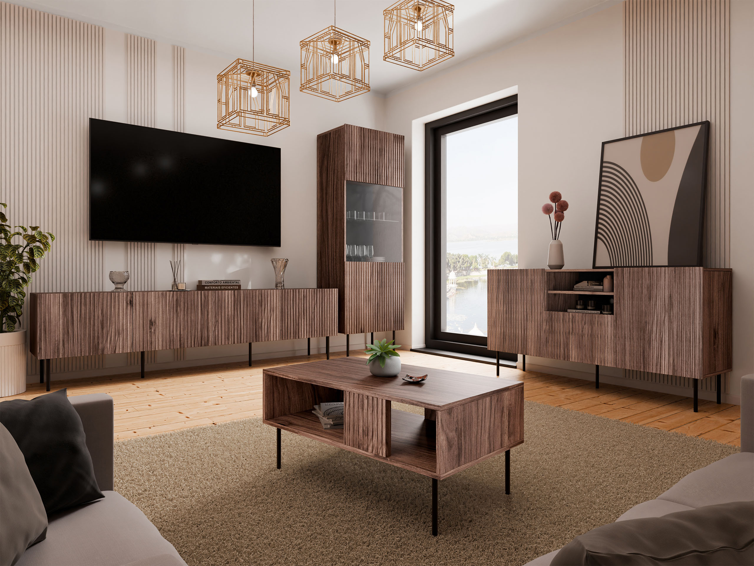 TV-állvány SH11136 sérült csomagolással