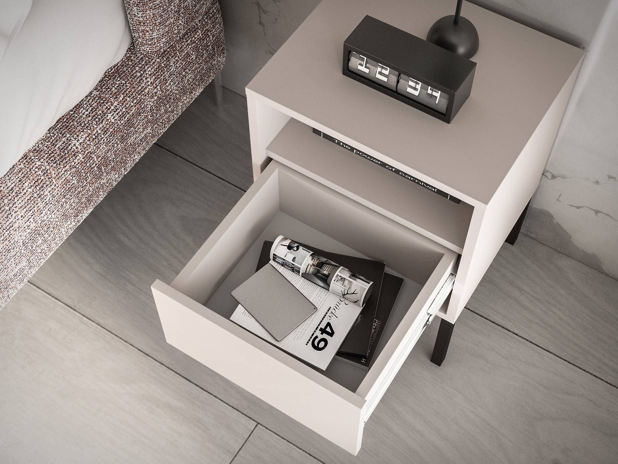 Éjjeliszekrény Virsalo 104 (Kasmír)