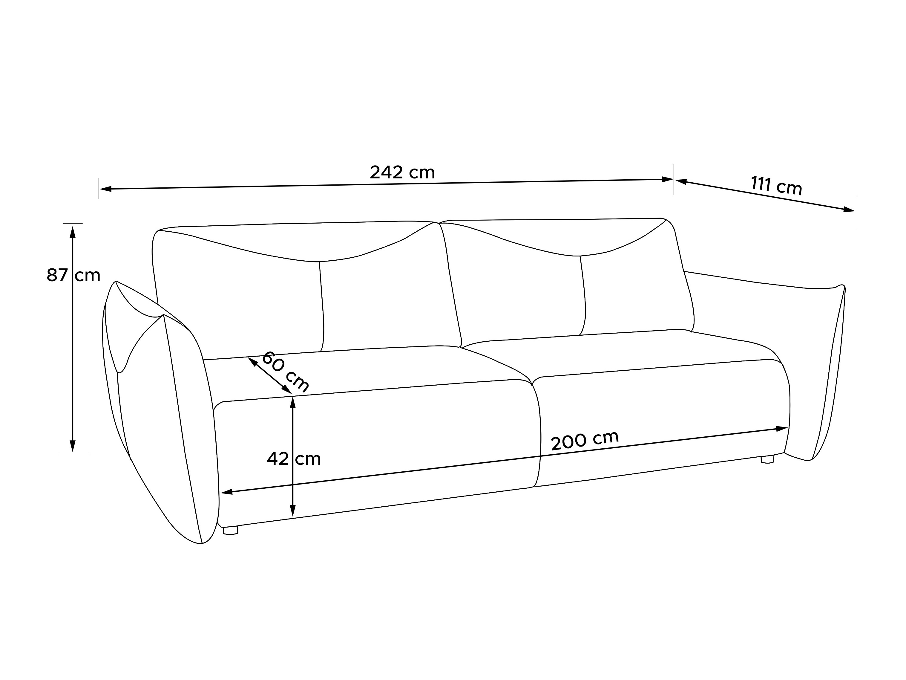 Kanapéágy Temecula 133 (Cruz 09)