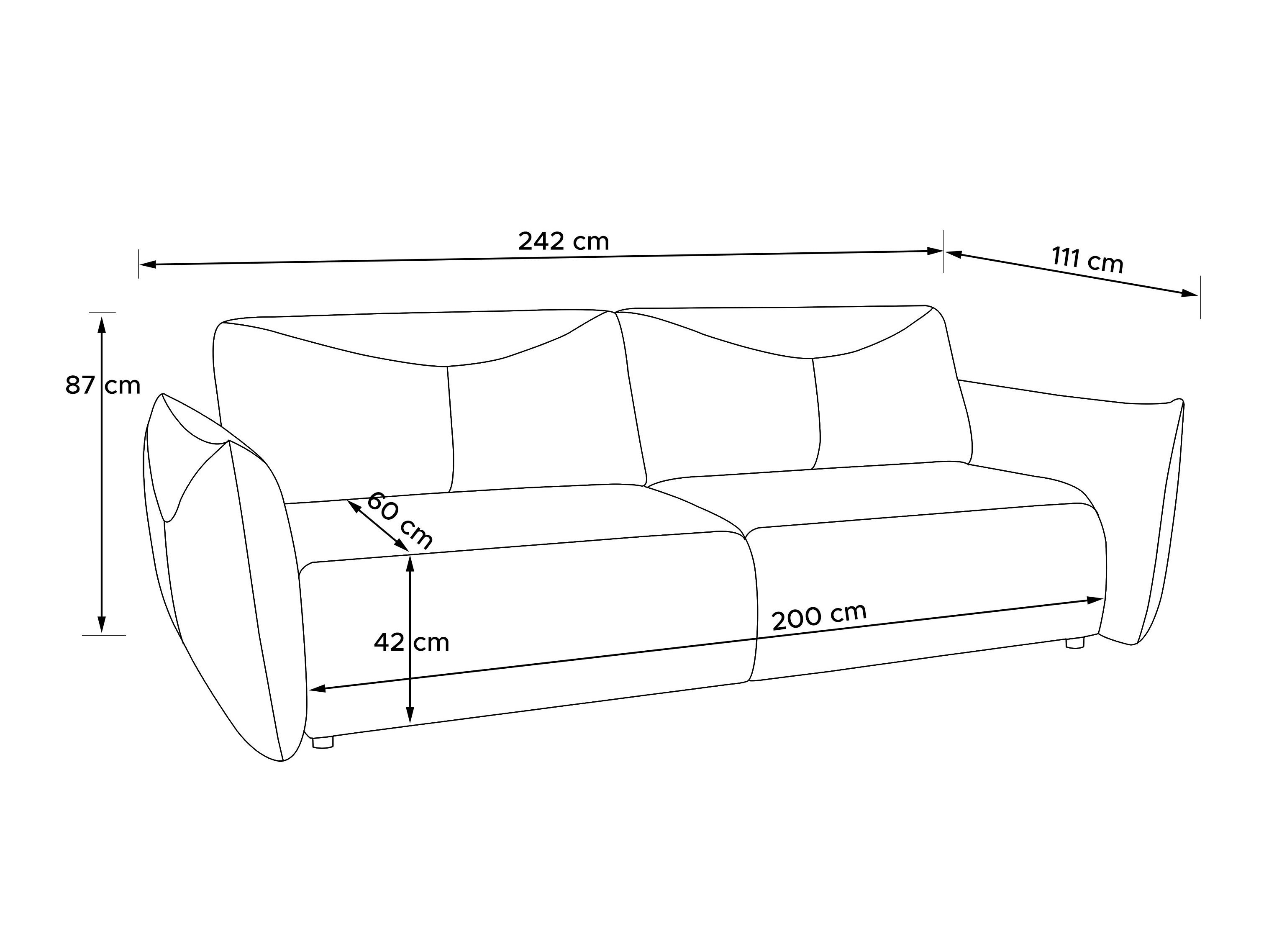 Kanapéágy Temecula 133 (Cruz 39)