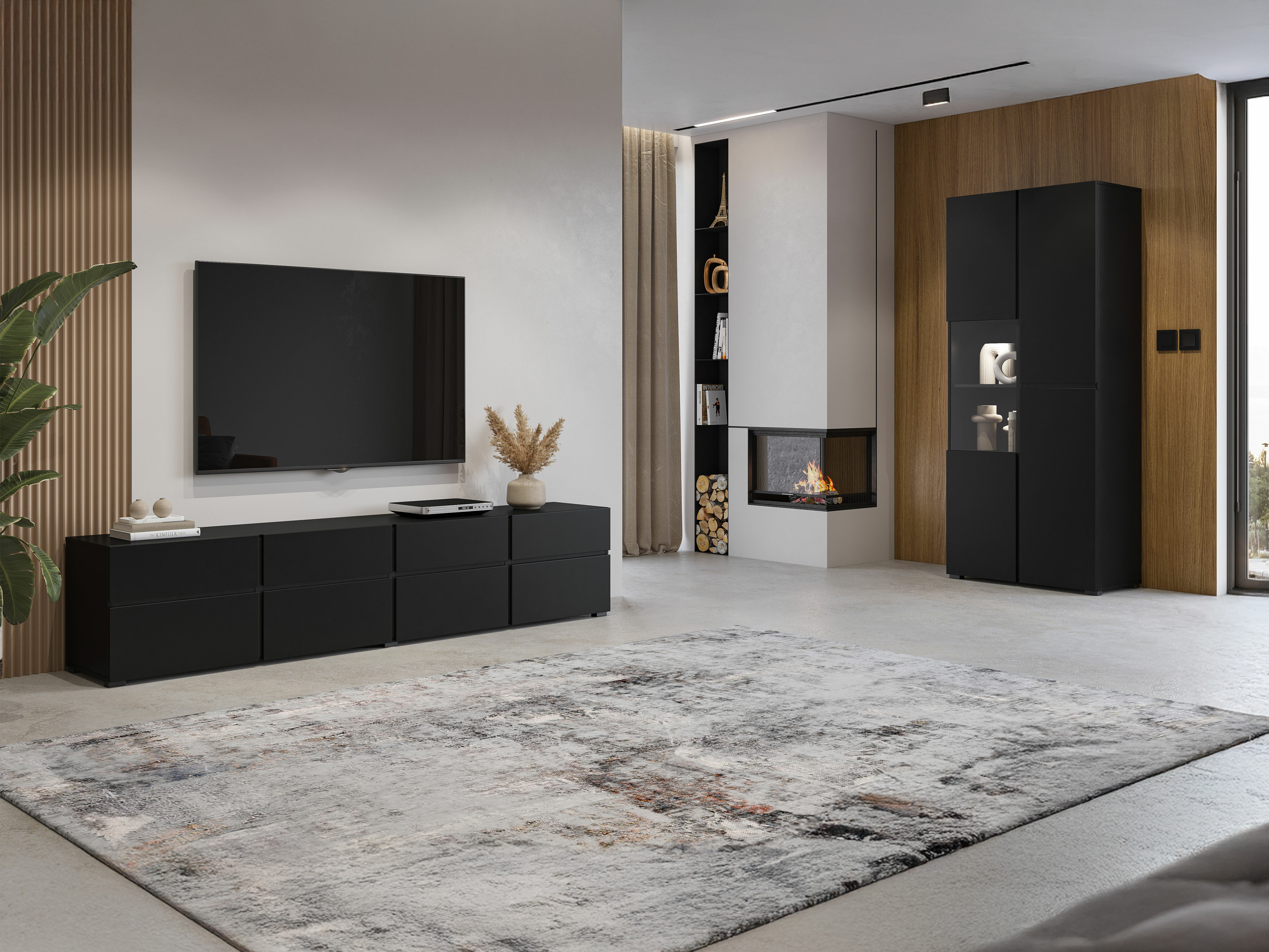 Könyvespolc Alfere 110 (Fekete)