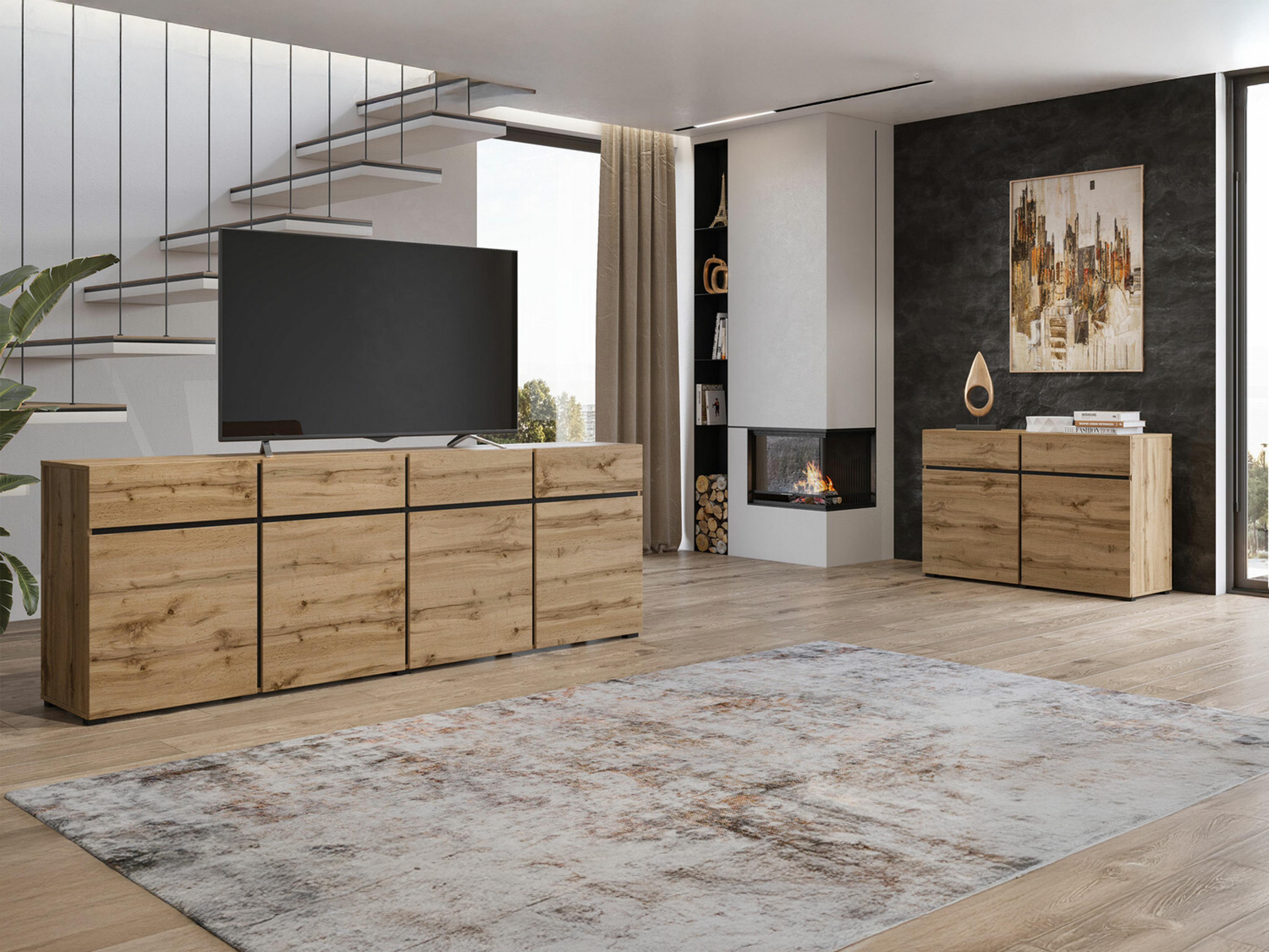 Komód Alfere 100 (Wotan tölgy)