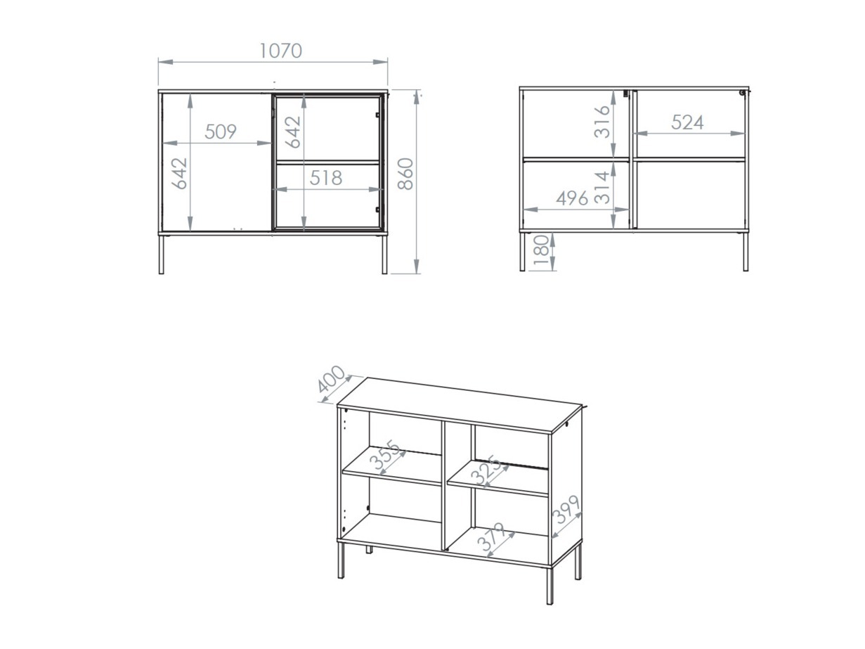 Szekrény Virsalo 102 (Kasmír)