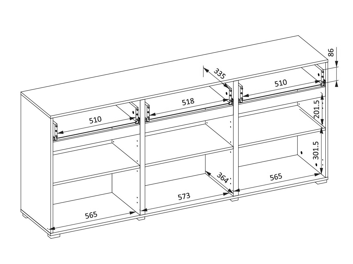 Komód Alfere 103 (Congo)