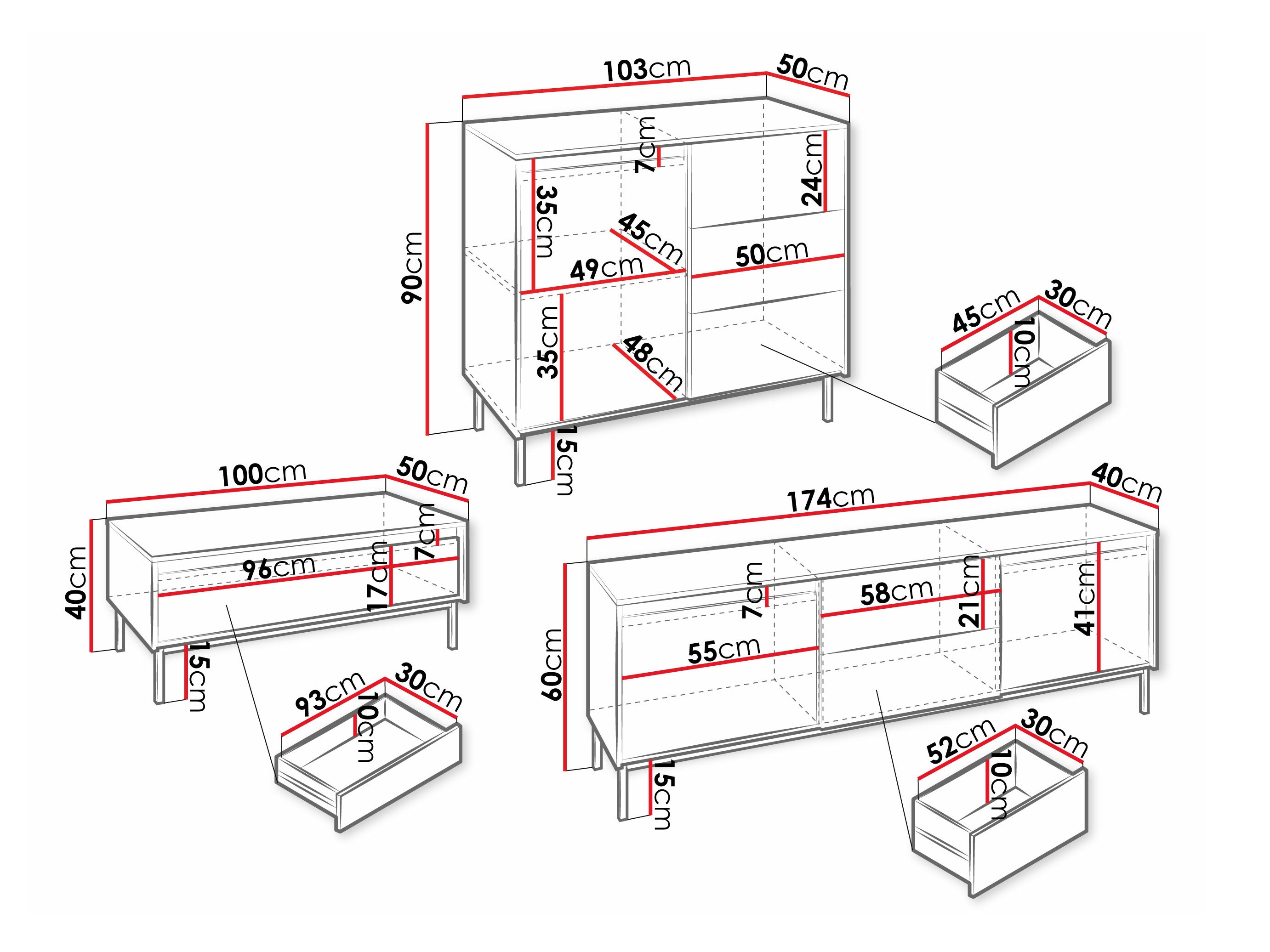Nappali szett Comfivo Delruva 106 (Fehér)