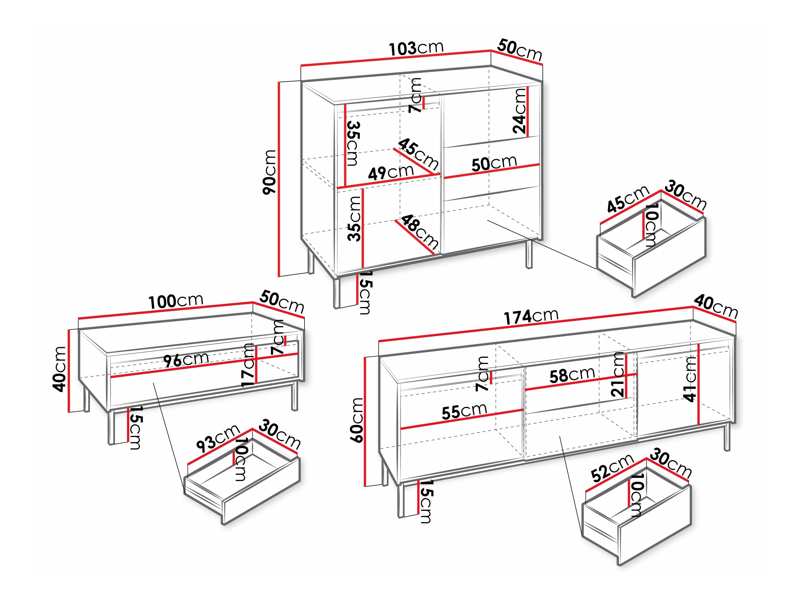 Nappali szett Comfivo Delruva II (Fekete)