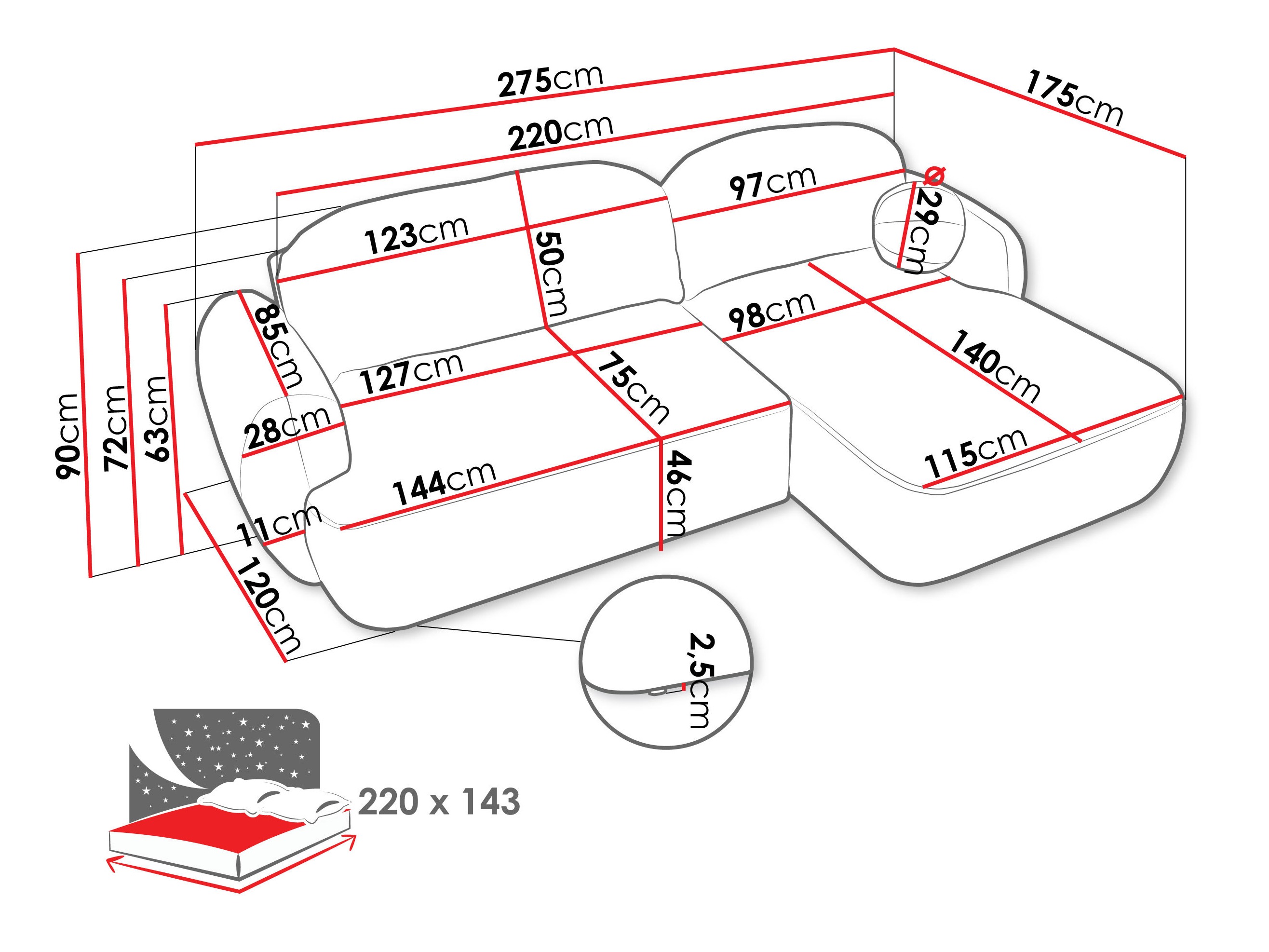 Sarokkanapé SH11066