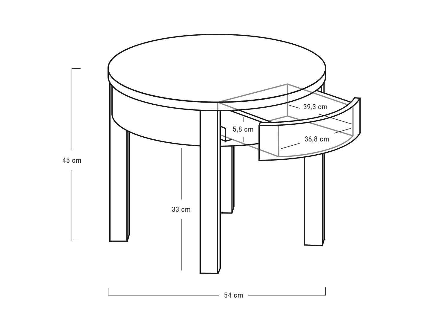 Dohányzóasztal Sosero 102 (Tölgy)