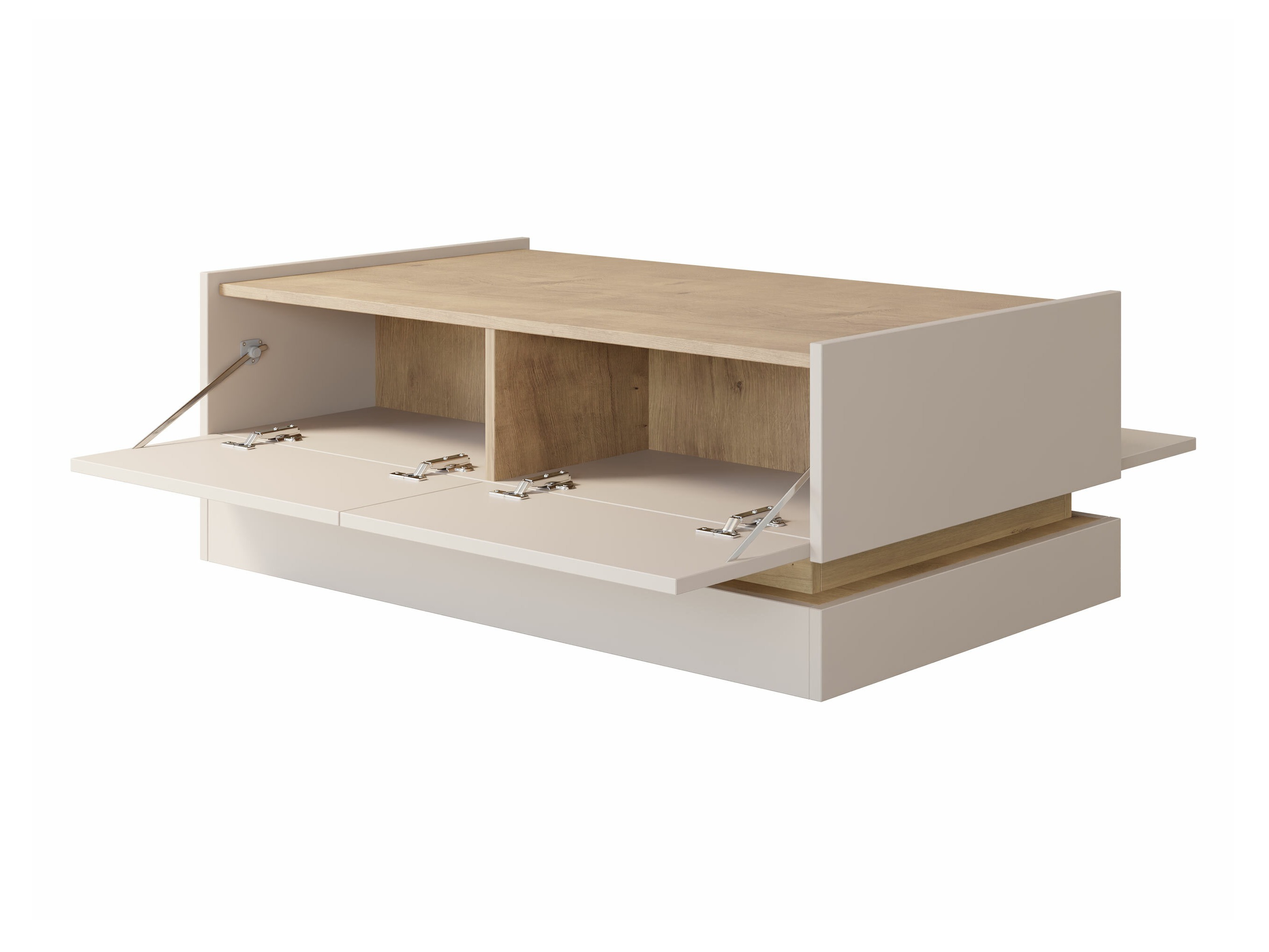 Dohányzóasztal Comfivo Tilia (Fekete + Tölgy)