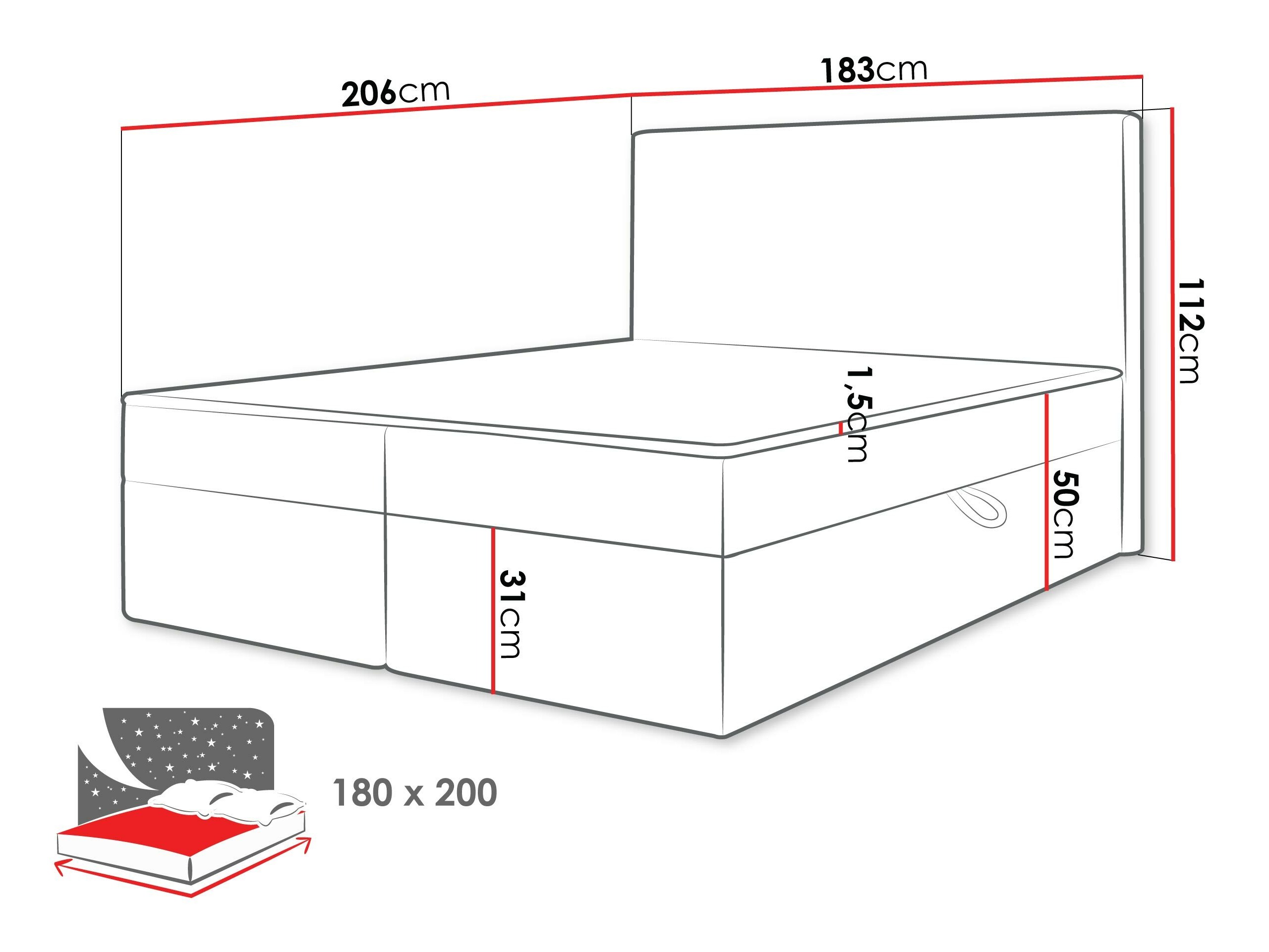 Kontinentális ágy Comfivo Arbitas (Ambience 02)
