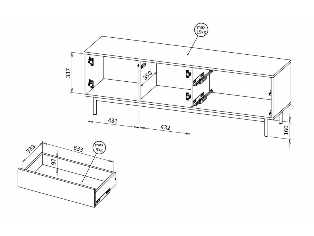 TV-állvány Avimera 103