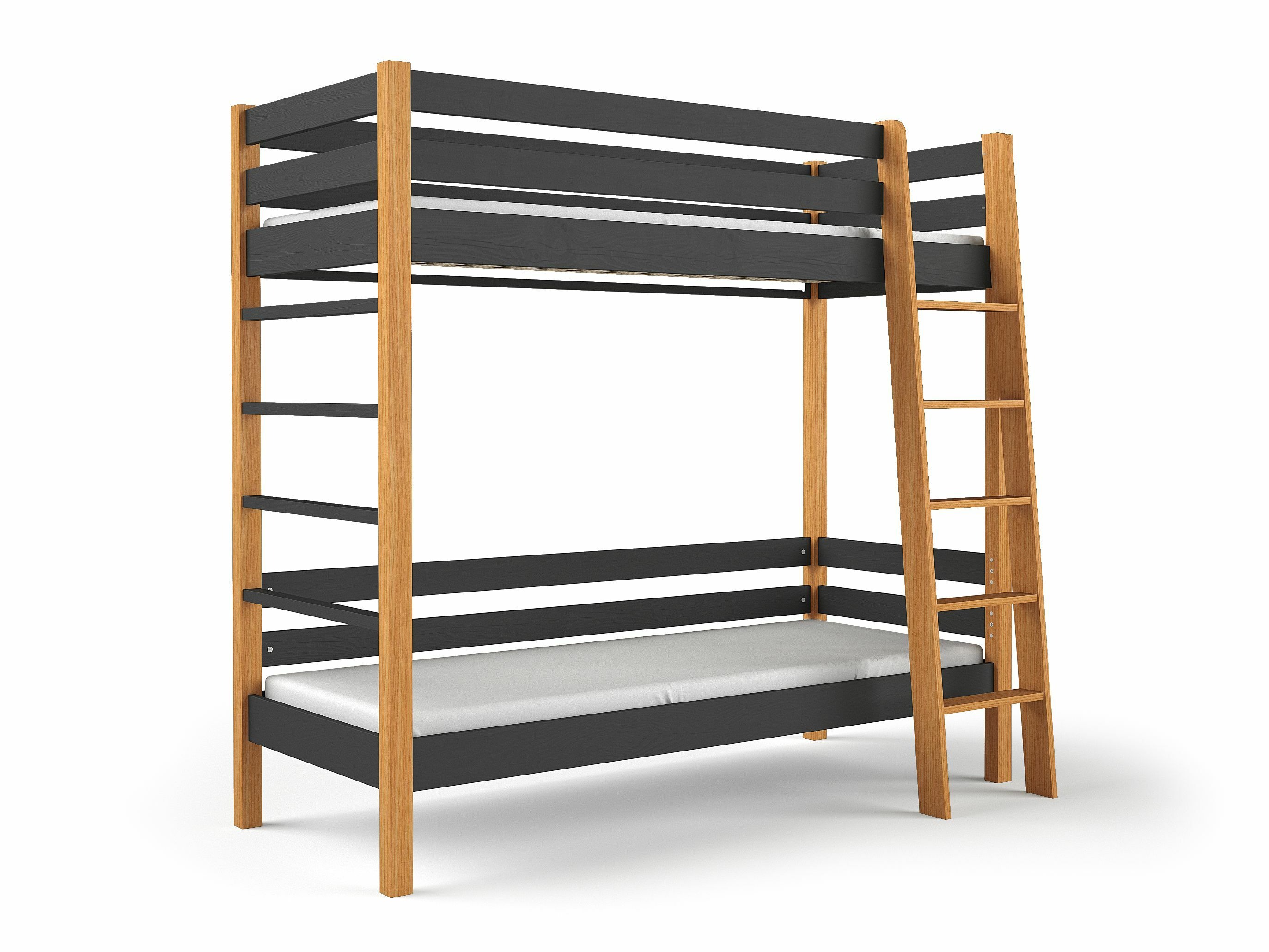 Emeletes ágy Ogden 174 (Fekete)