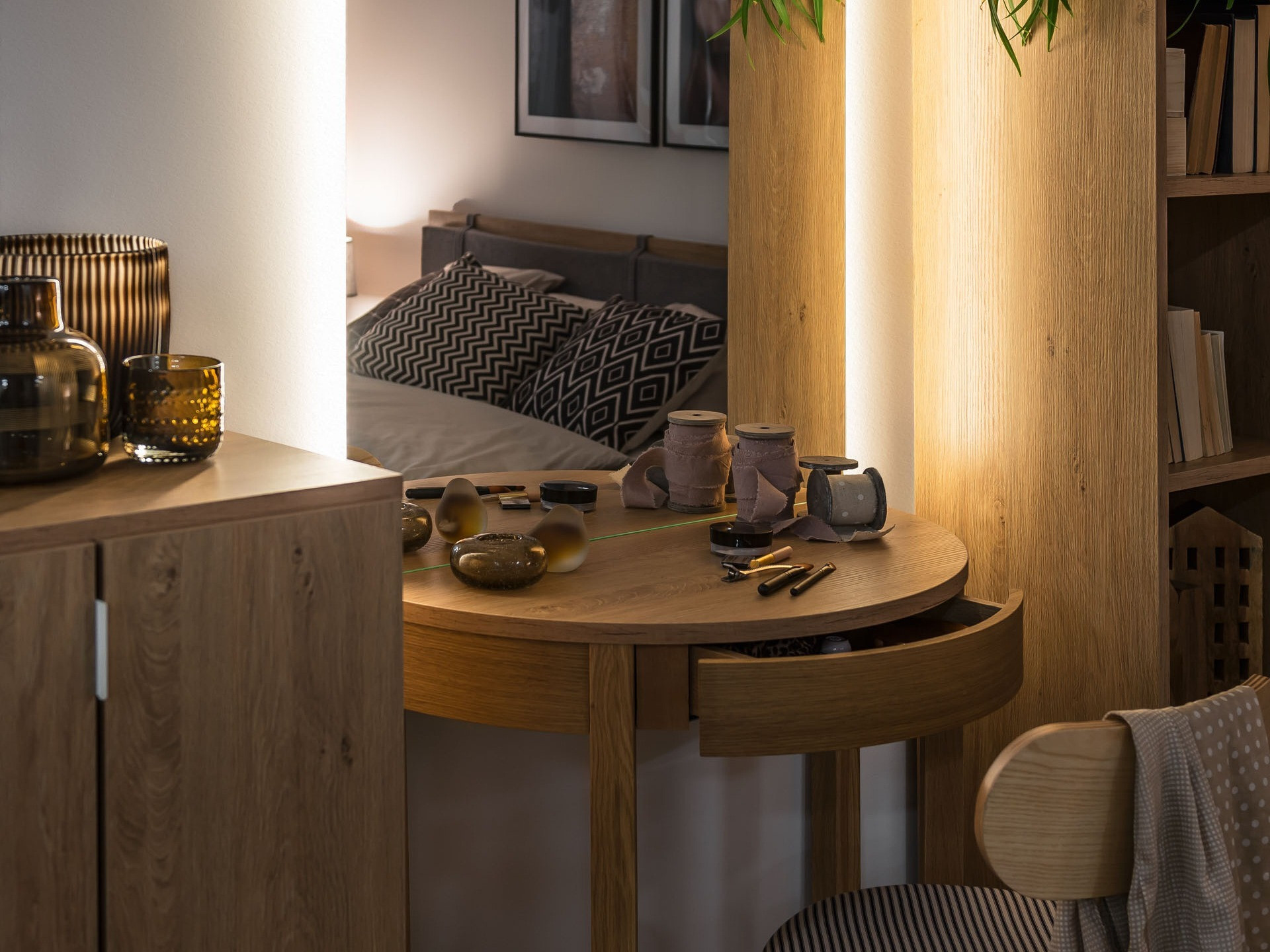 Fésülködő asztal Sosero 107 (Tölgy)