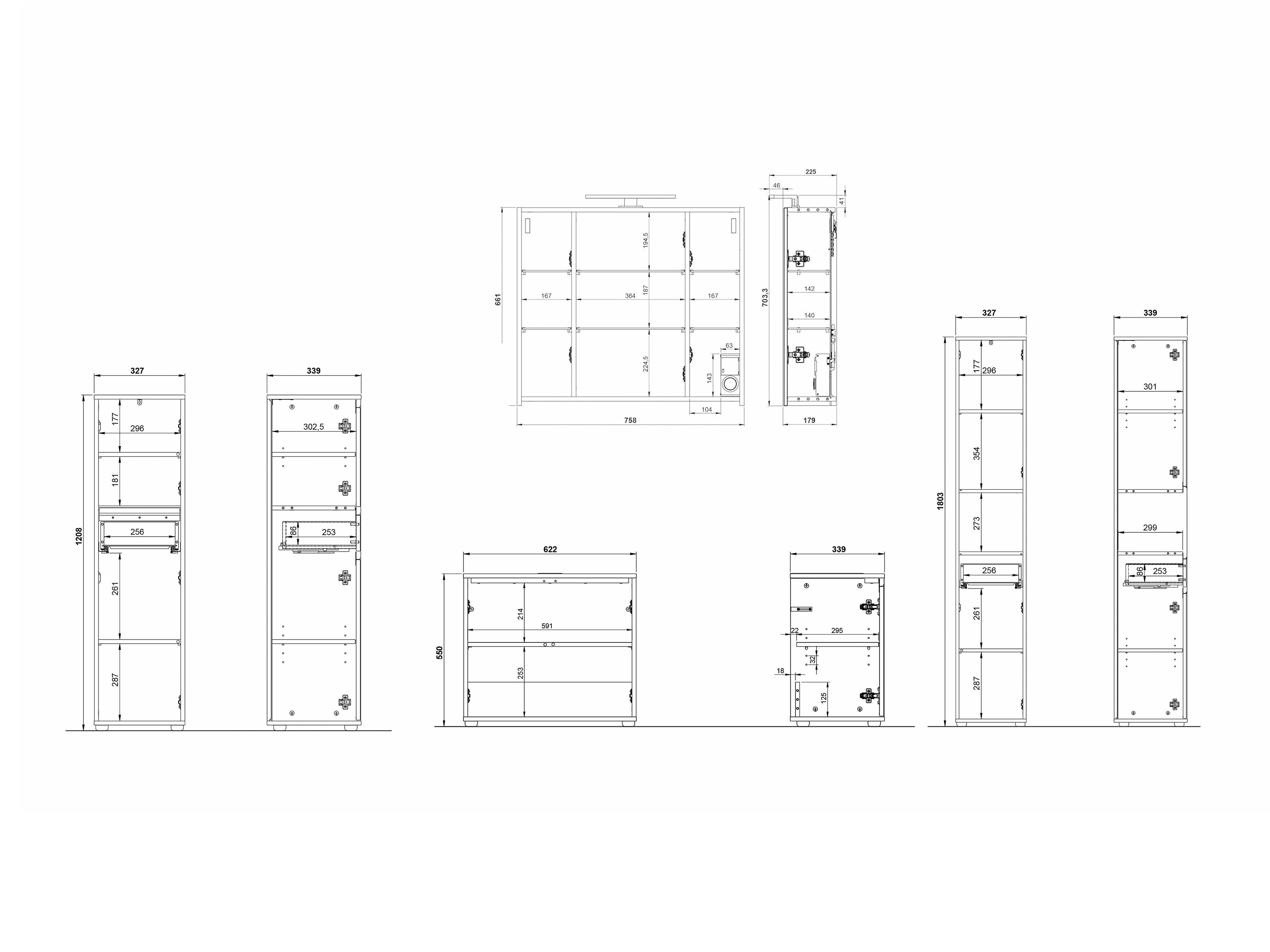 Fürdőszobai garnitúra Tensona 105