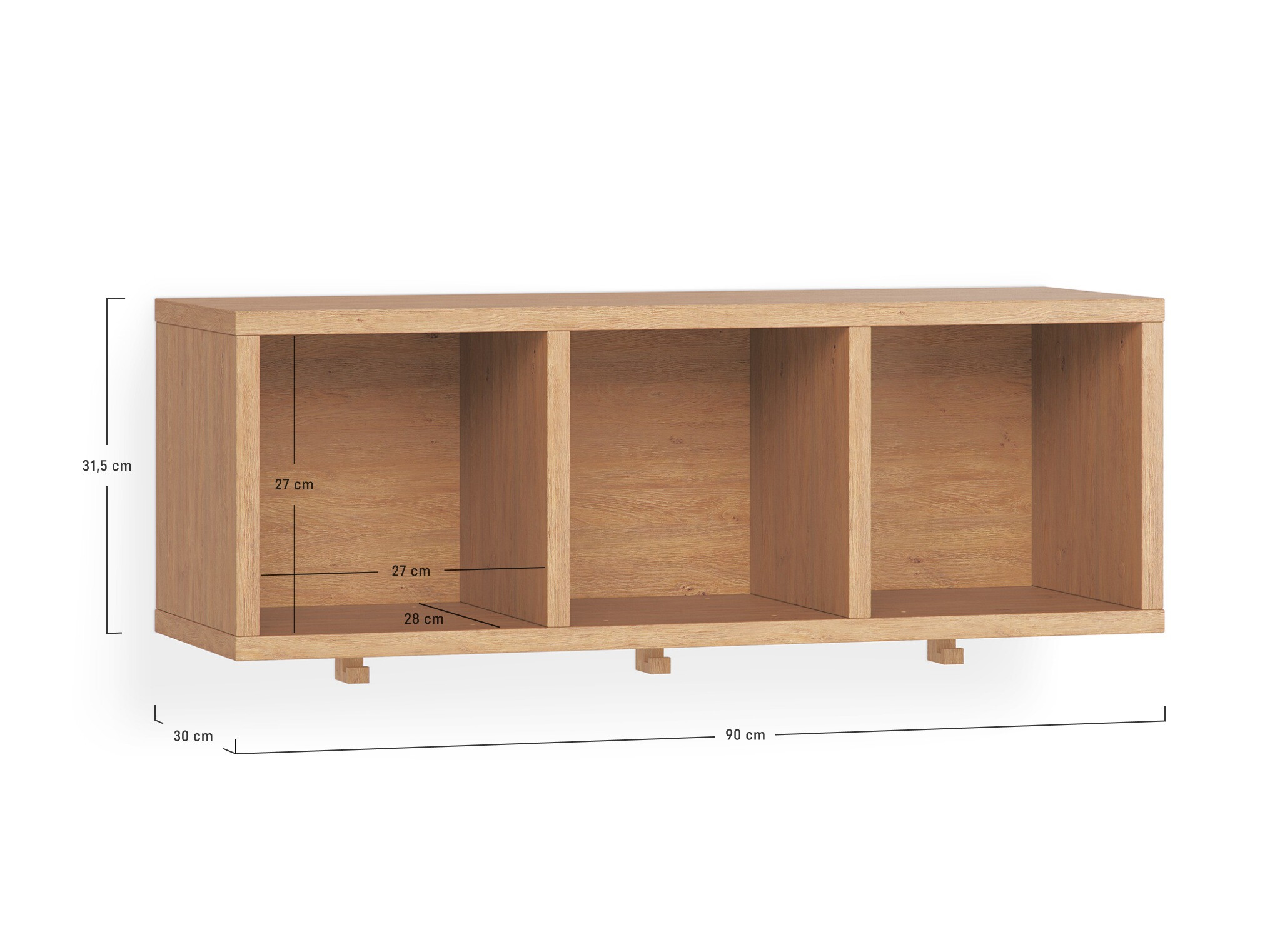 Könyvespolc Sosero 111 (Tölgy)