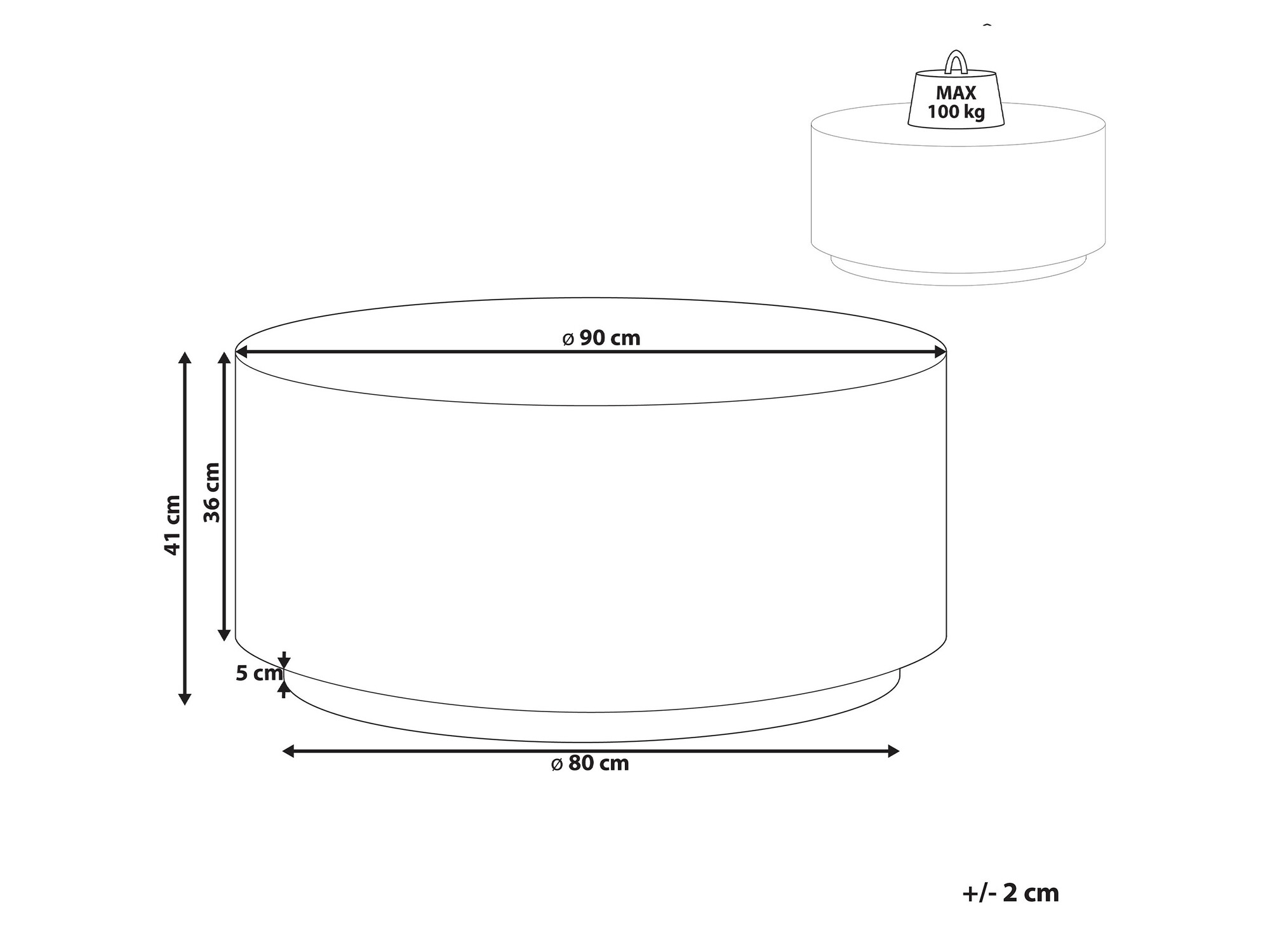 Dohányzóasztal SH11160