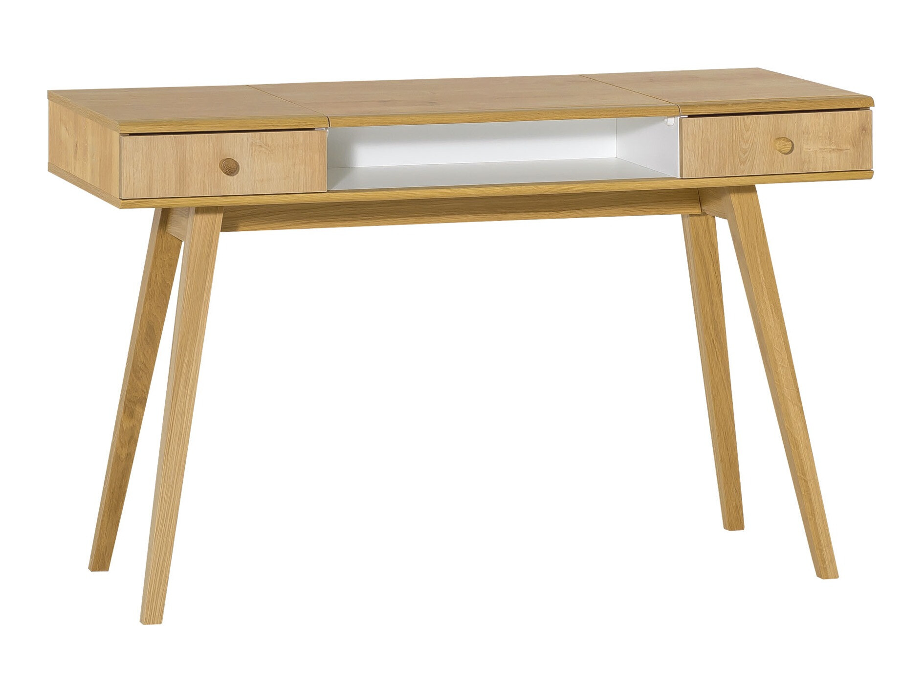 Fésülködő asztal Ruvruvi 100 (Fehér + Tölgy)