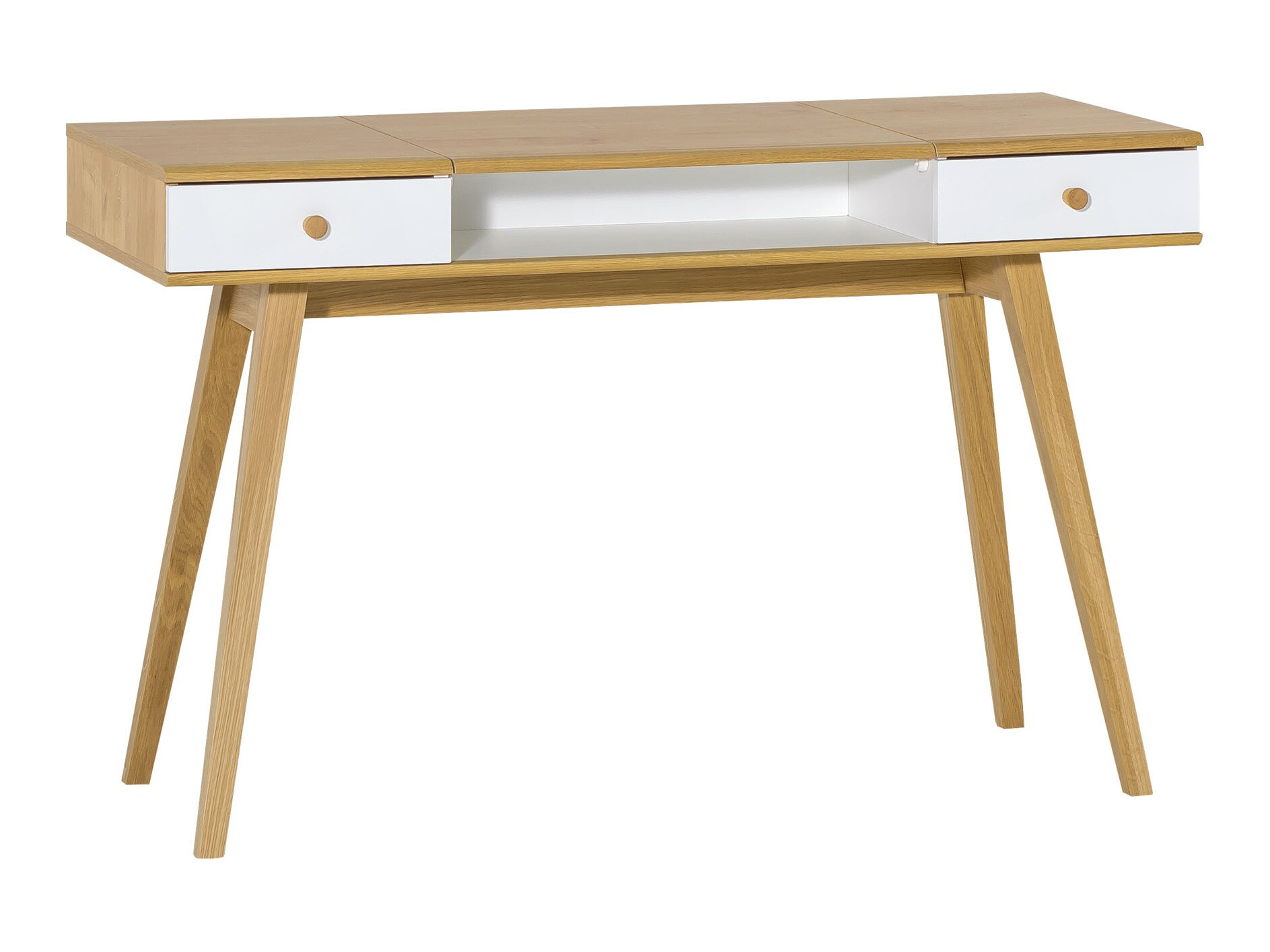 Fésülködő asztal Ruvruvi 100 (Fehér + Tölgy)