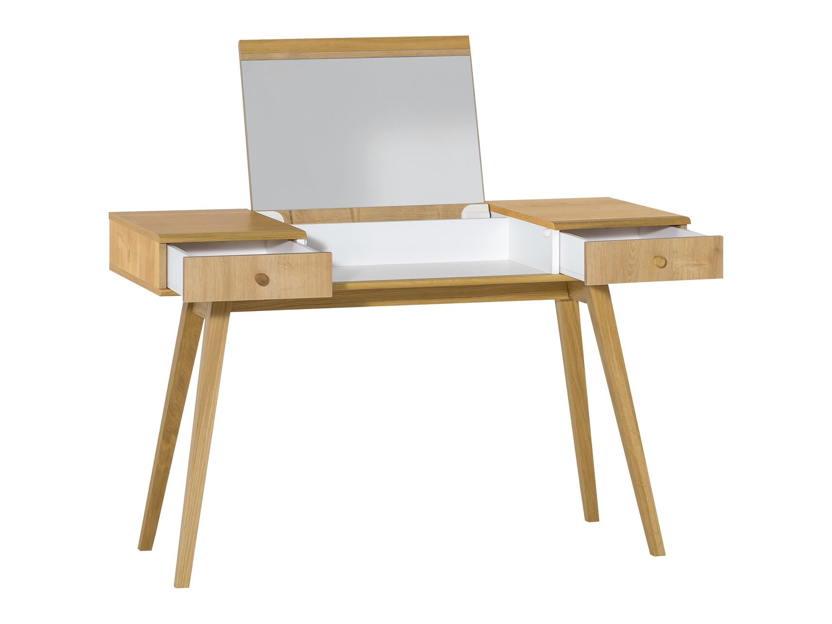 Fésülködő asztal Ruvruvi 100 (Fehér + Tölgy)