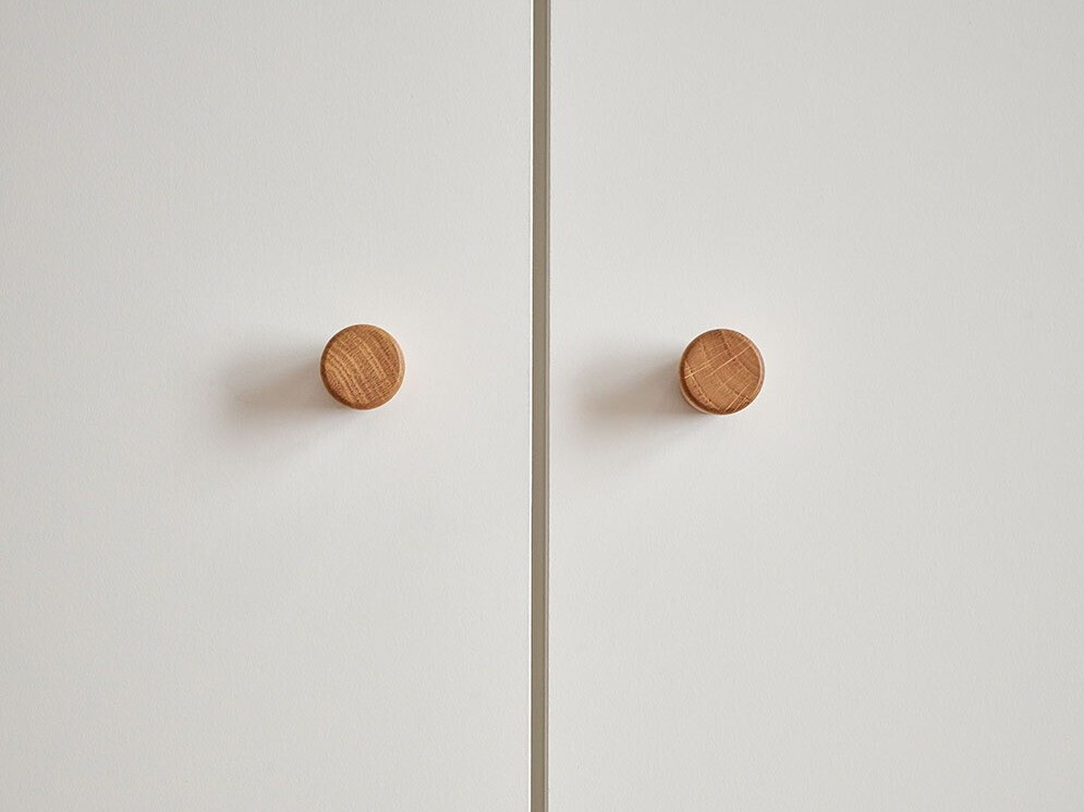 Gardróbszekrény Ruvruvi 101 (Fehér + Tölgy)