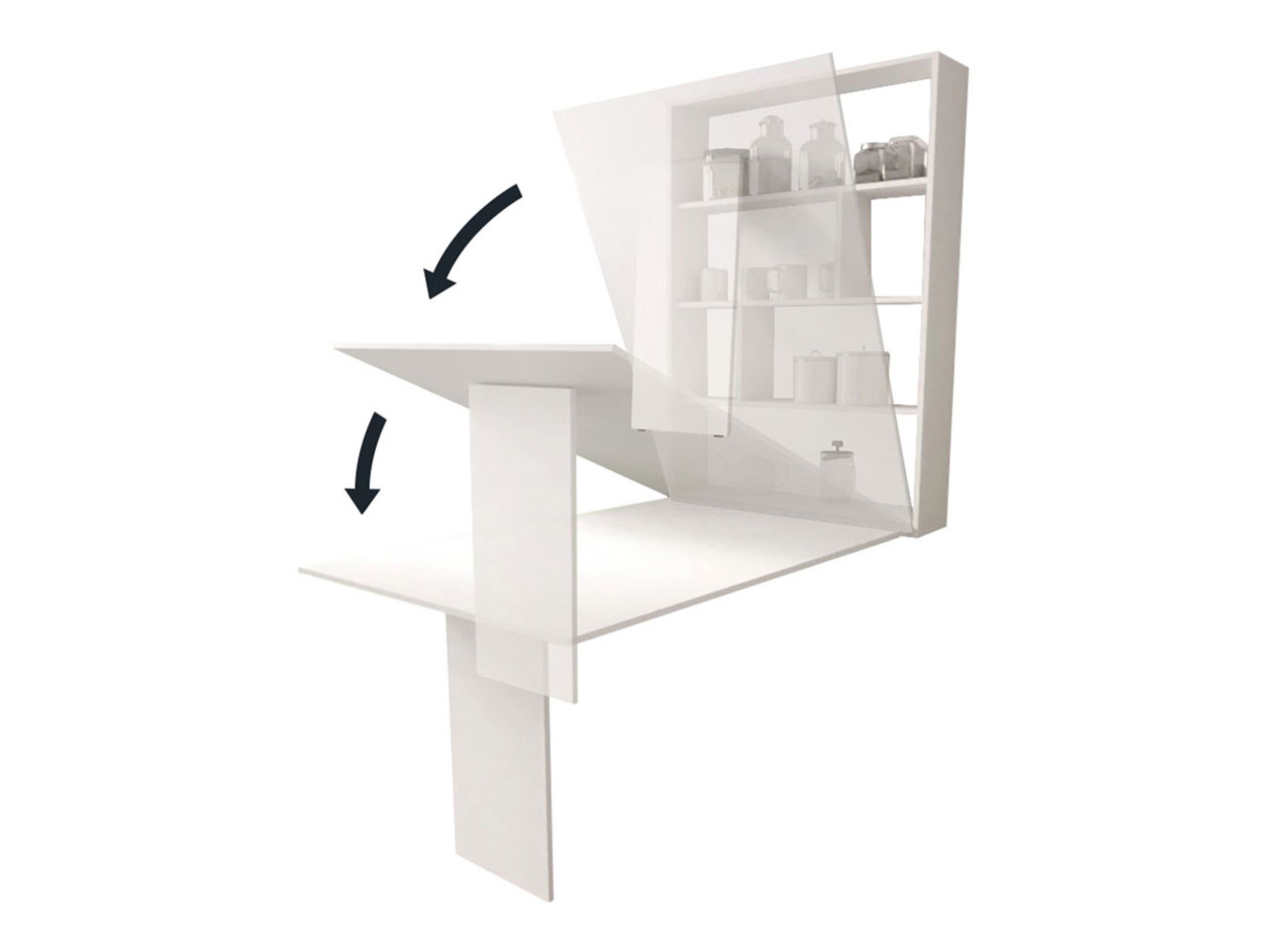 Összecsukható asztal Hartford 428 (Fekete + Wotan tölgy)