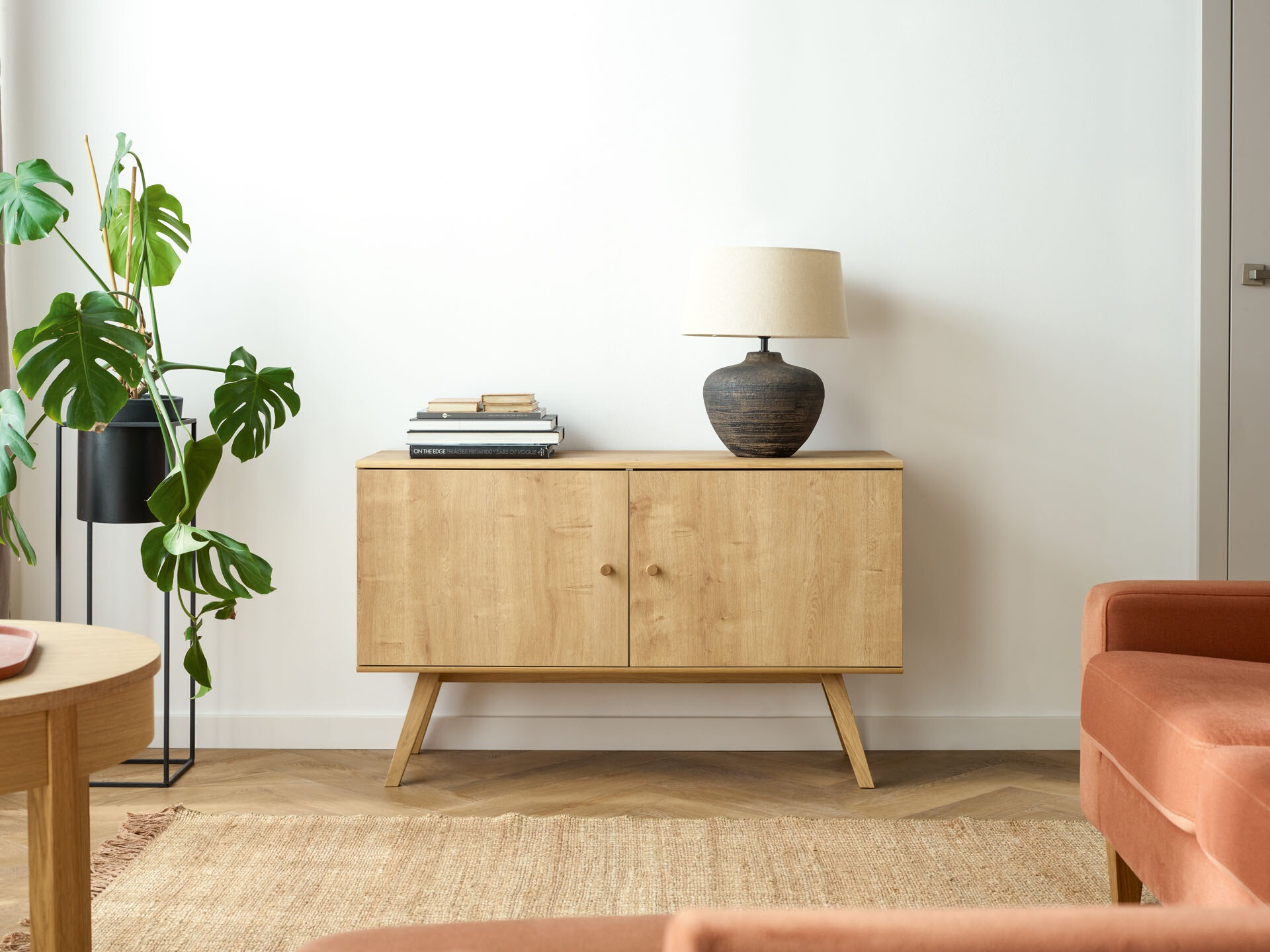 TV-állvány Ruvruvi 108 (Tölgy)